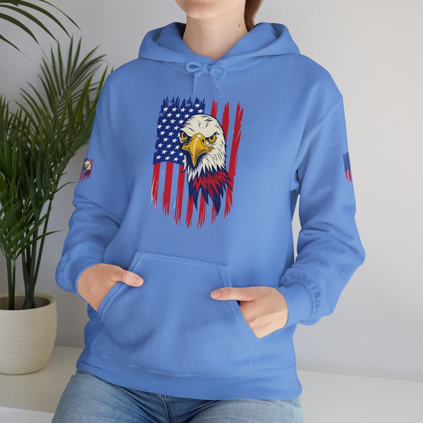 Princess Grace  Patriotic Eagle Unisex Heavy Blend Hoodie