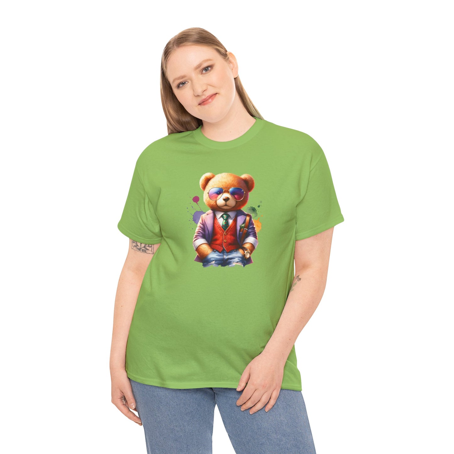 Princess Grace  Trendy Teddy Bear Graphic Unisex Heavy Cotton Tee