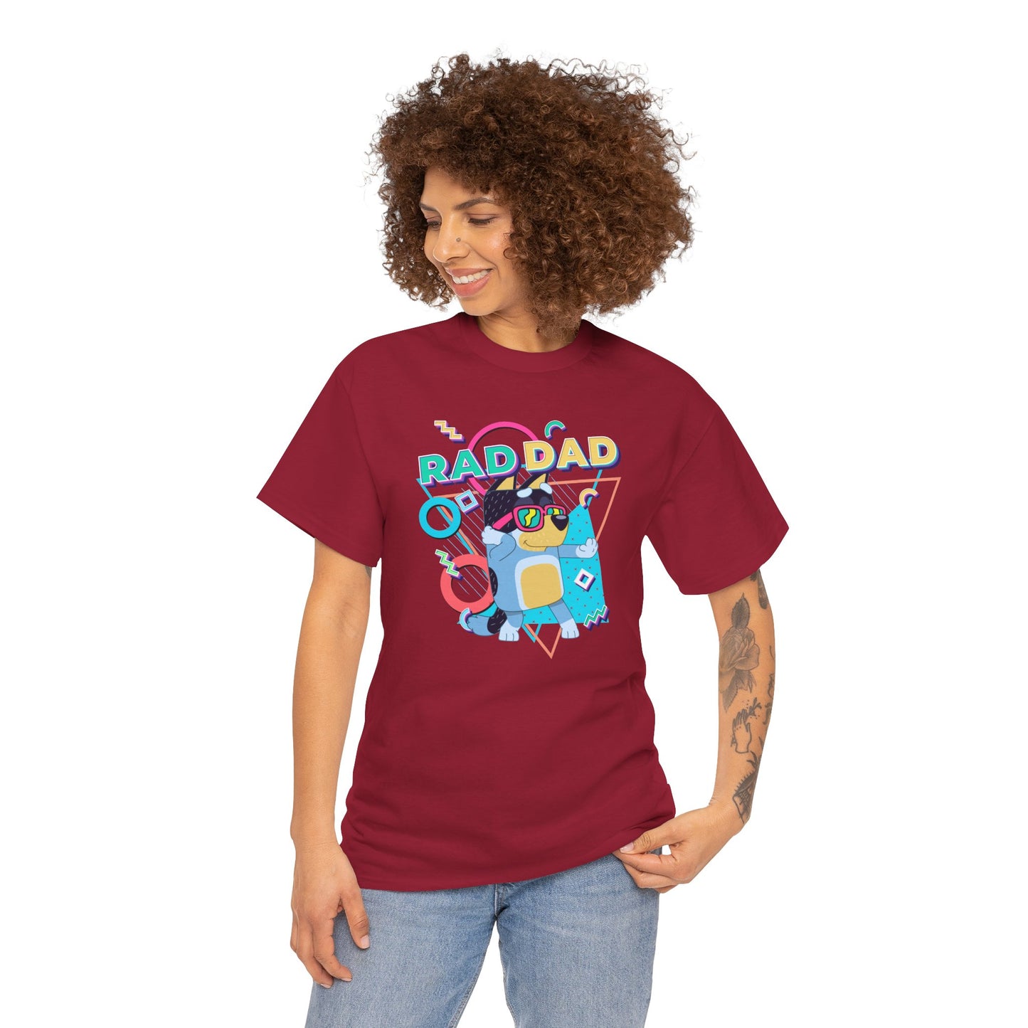 Princess Grace  Bluey  Funny Rad dad Unisex Heavy Cotton Tee  Perfect Gift for Cool Dads