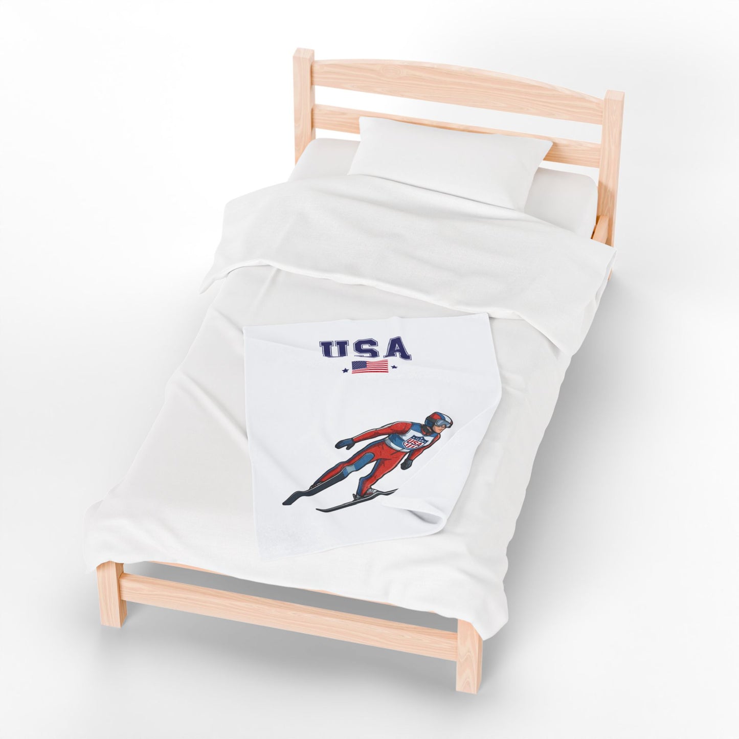 Princess Grace  TEAM USA  Velveteen Plush Blanket