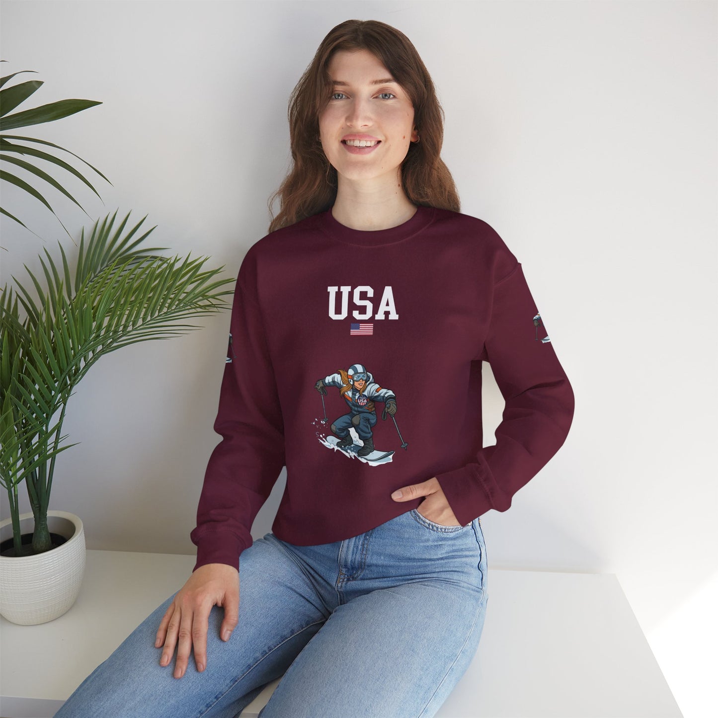 Princess Grace  TEAM USA  Unisex Heavy Blend  Crewneck Sweatshirt