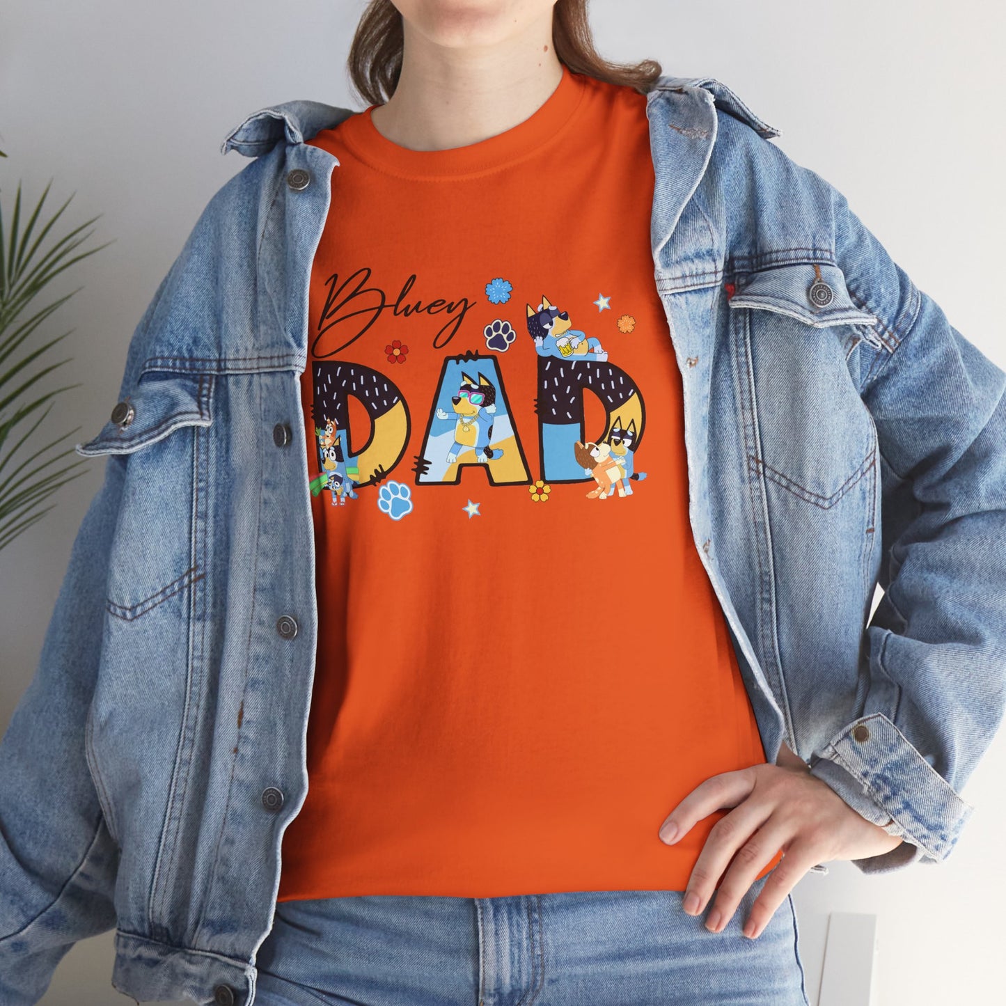 Princess Grace  Fun 'Blessed Dad' Unisex Heavy Cotton Tee Perfect Gift for Father's Day