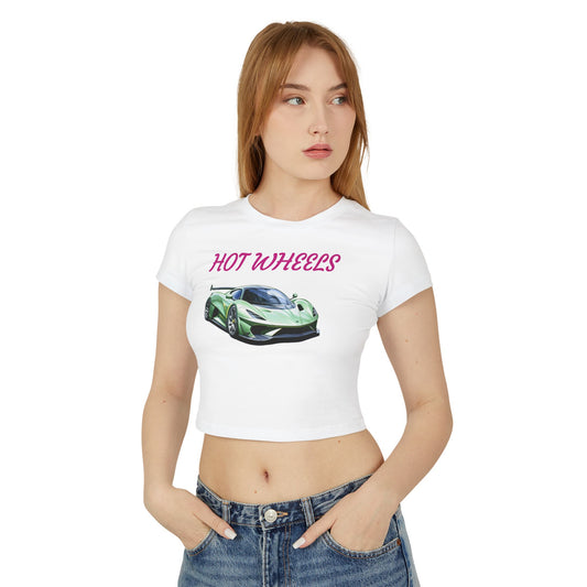 Princess Grace  Hot Wheels Women's Baby Tee Ideal for Car Enthusiasts