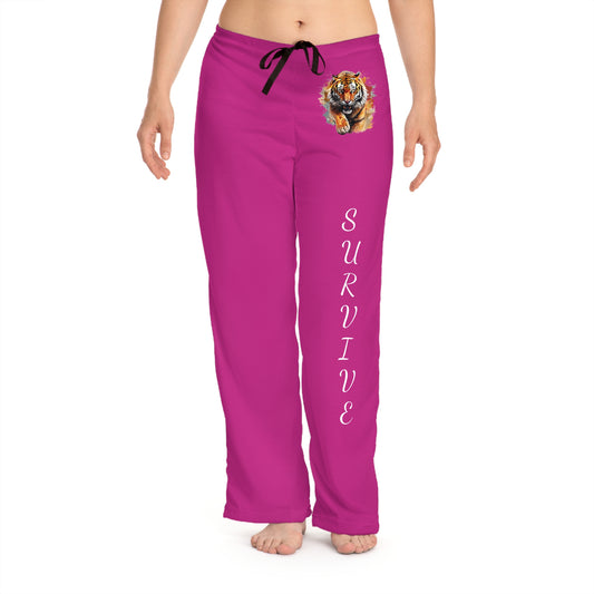 Princess Grace  Tiger  Pajama Pants  Survive Vibe for Cozy Nights
