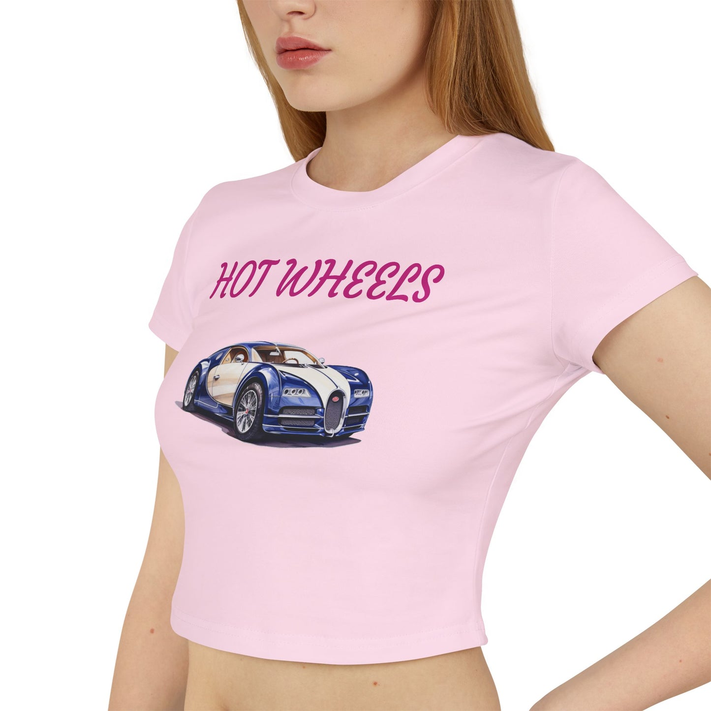 Princess Grace  Hot Wheels Women's Baby Tee Cute Car Graphic T-Shirt for Car Enthusiasts