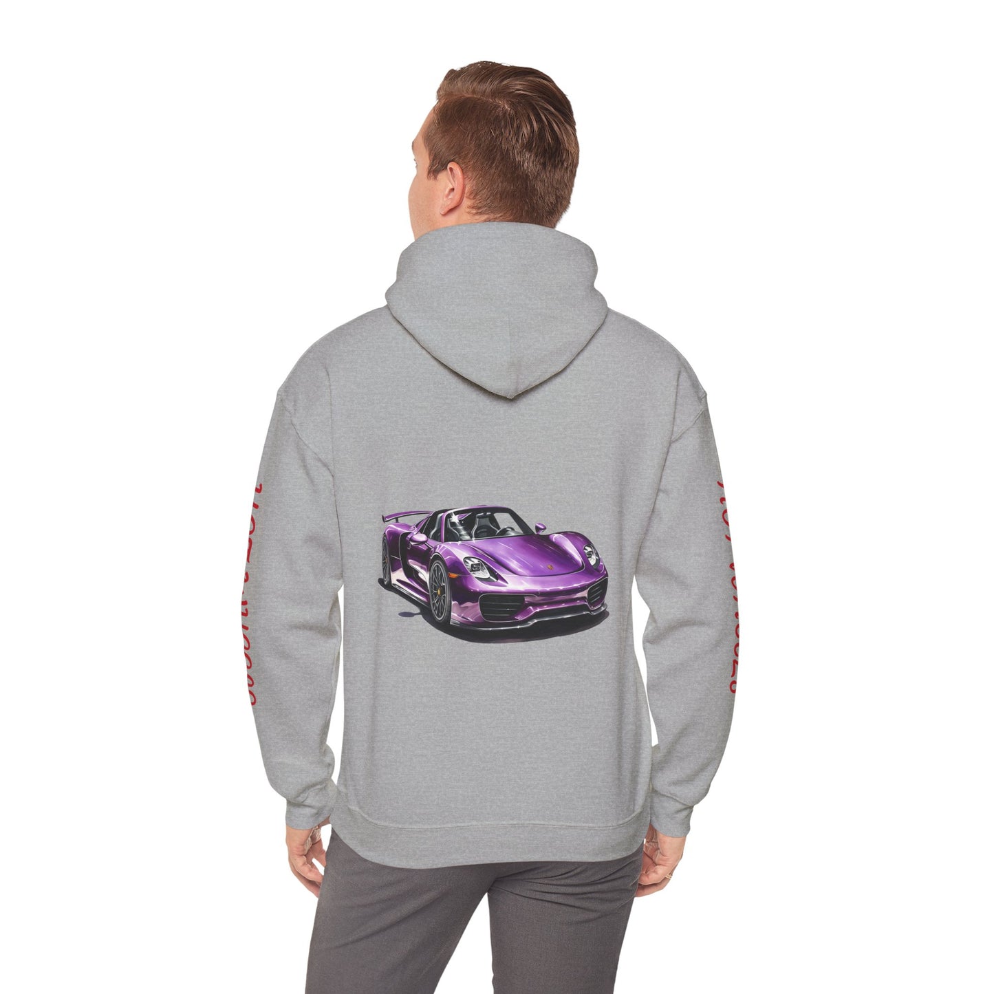 Princess Grace  Unisex Heavy Blend Hooded Sweatshirt  Hot Wheels Purple Sports Car