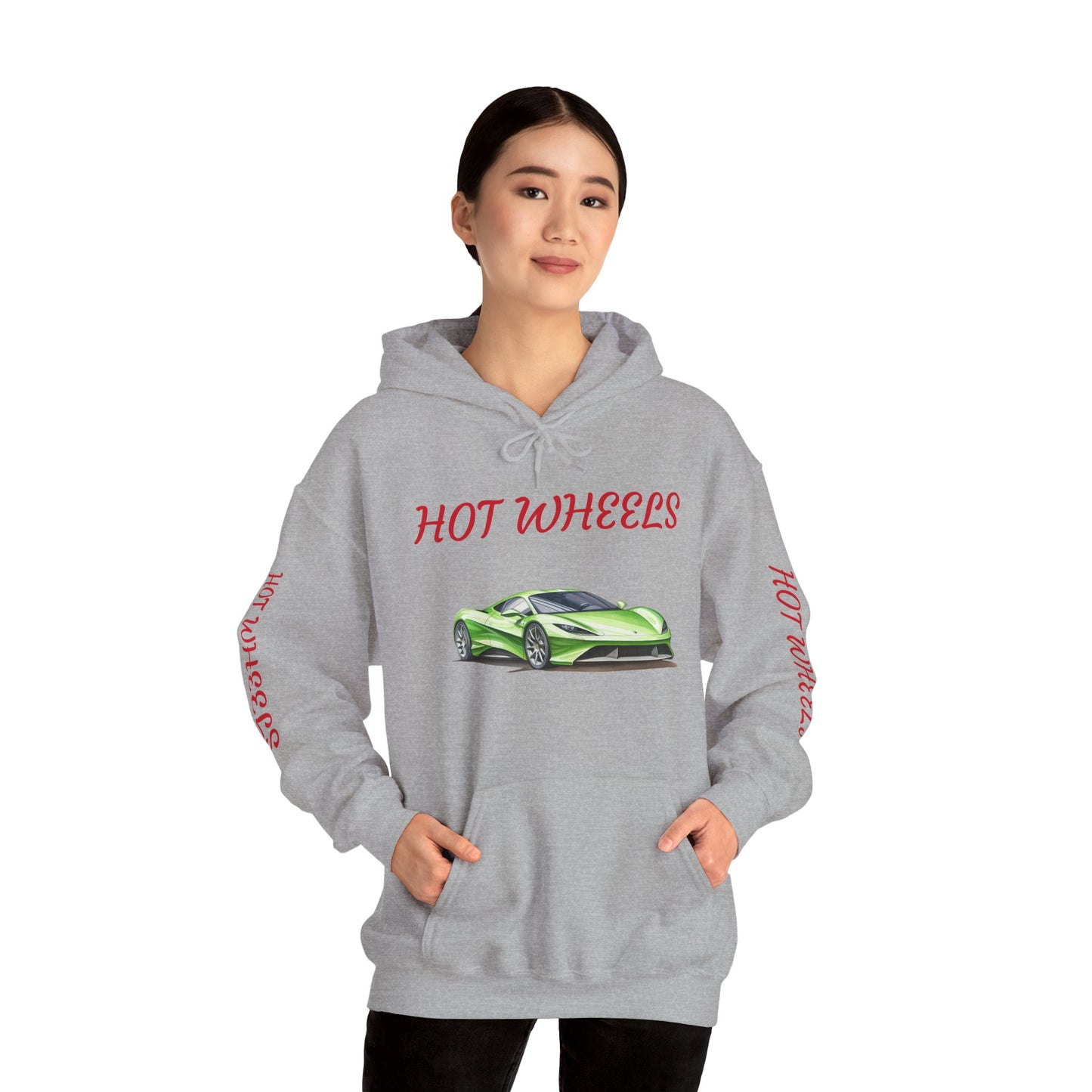 Princess Grace Hot Wheels Unisex Hooded Sweatshirt Vibrant Automotive Design