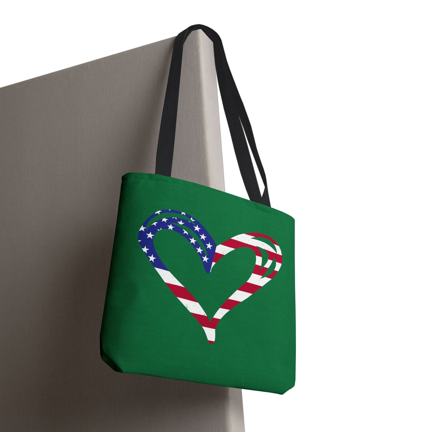 Princess Grace  Patriotic Heart Tote Bag  Perfect for Independence Day and Everyday Use