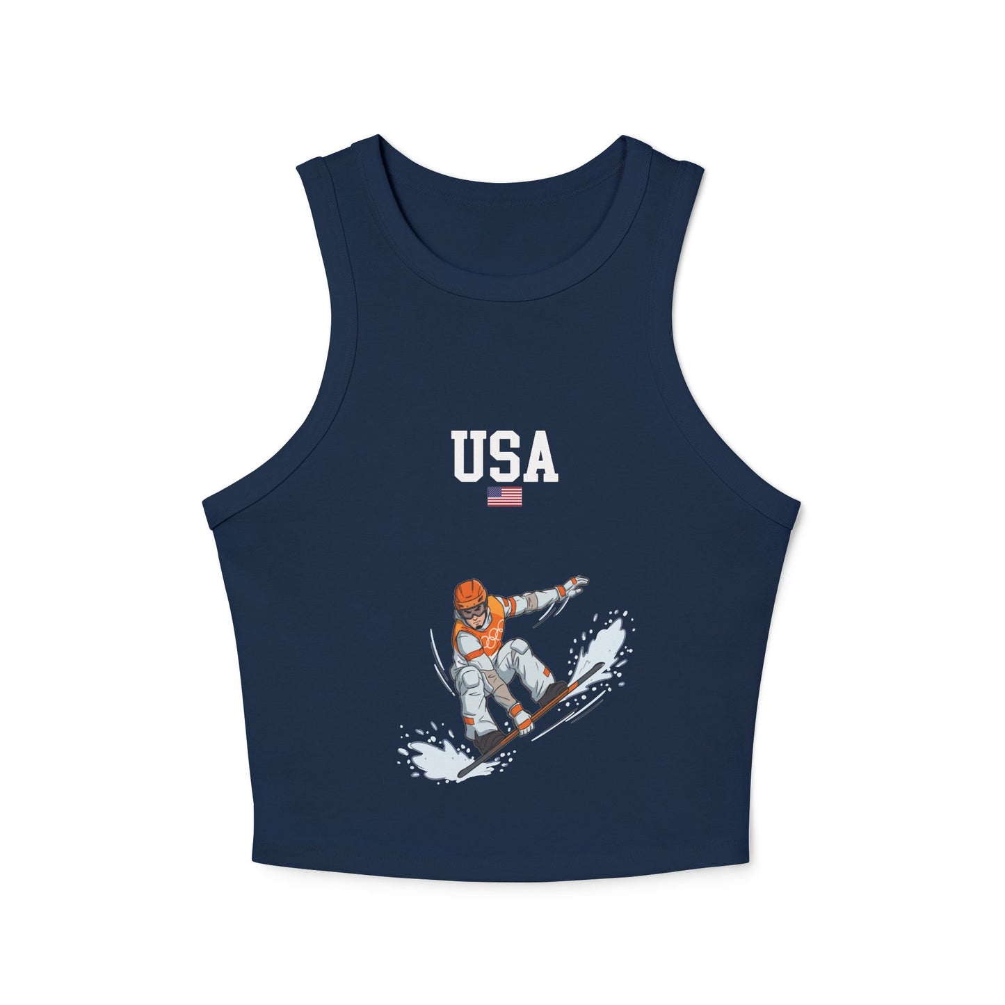 Princess Grace  TEAM USA  Women's Micro Rib Racer Tank Top