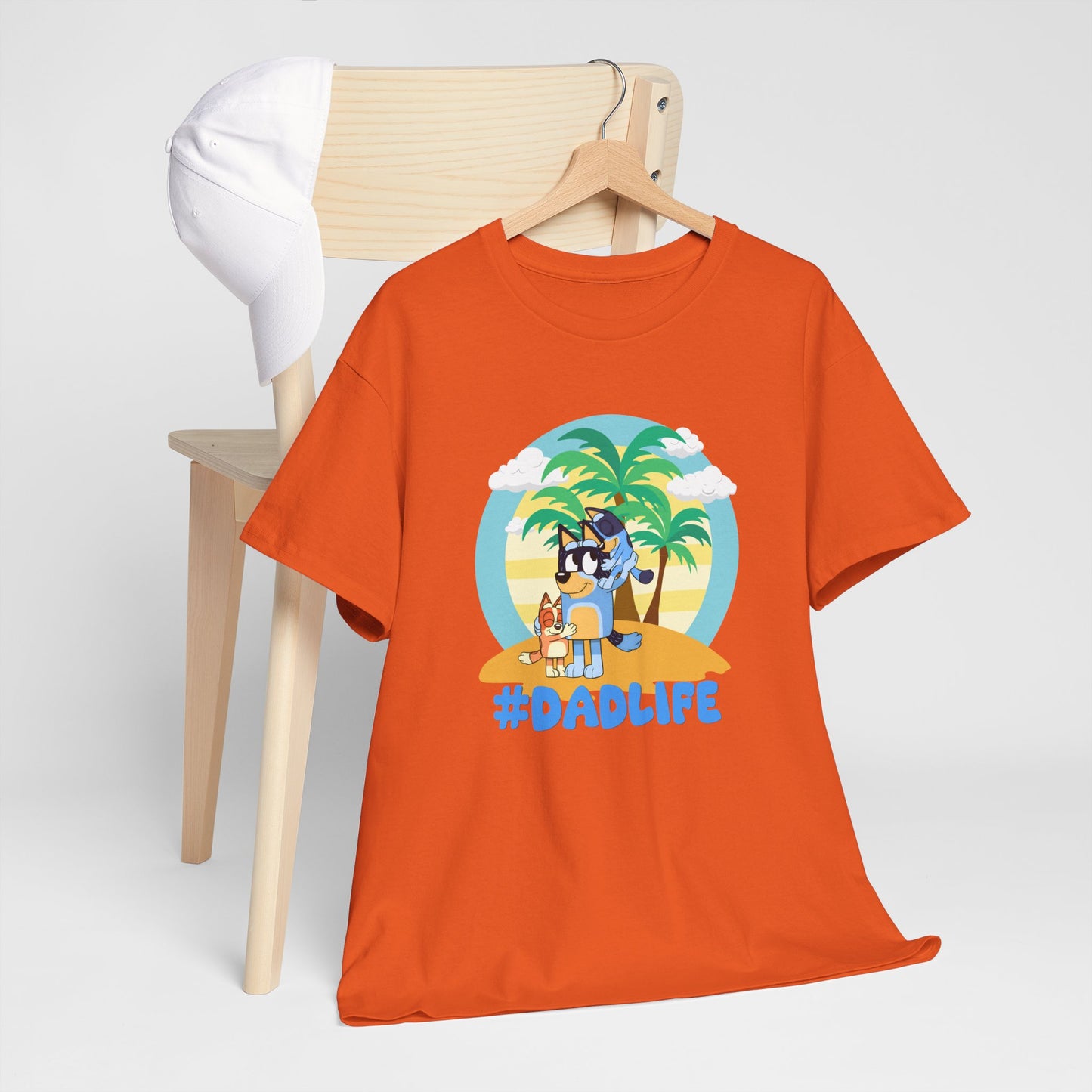 Princess Grace  Bluey  #DadLife Unisex Heavy Cotton Tee  Perfect for Dads Beach Vibes and Everyday Wear