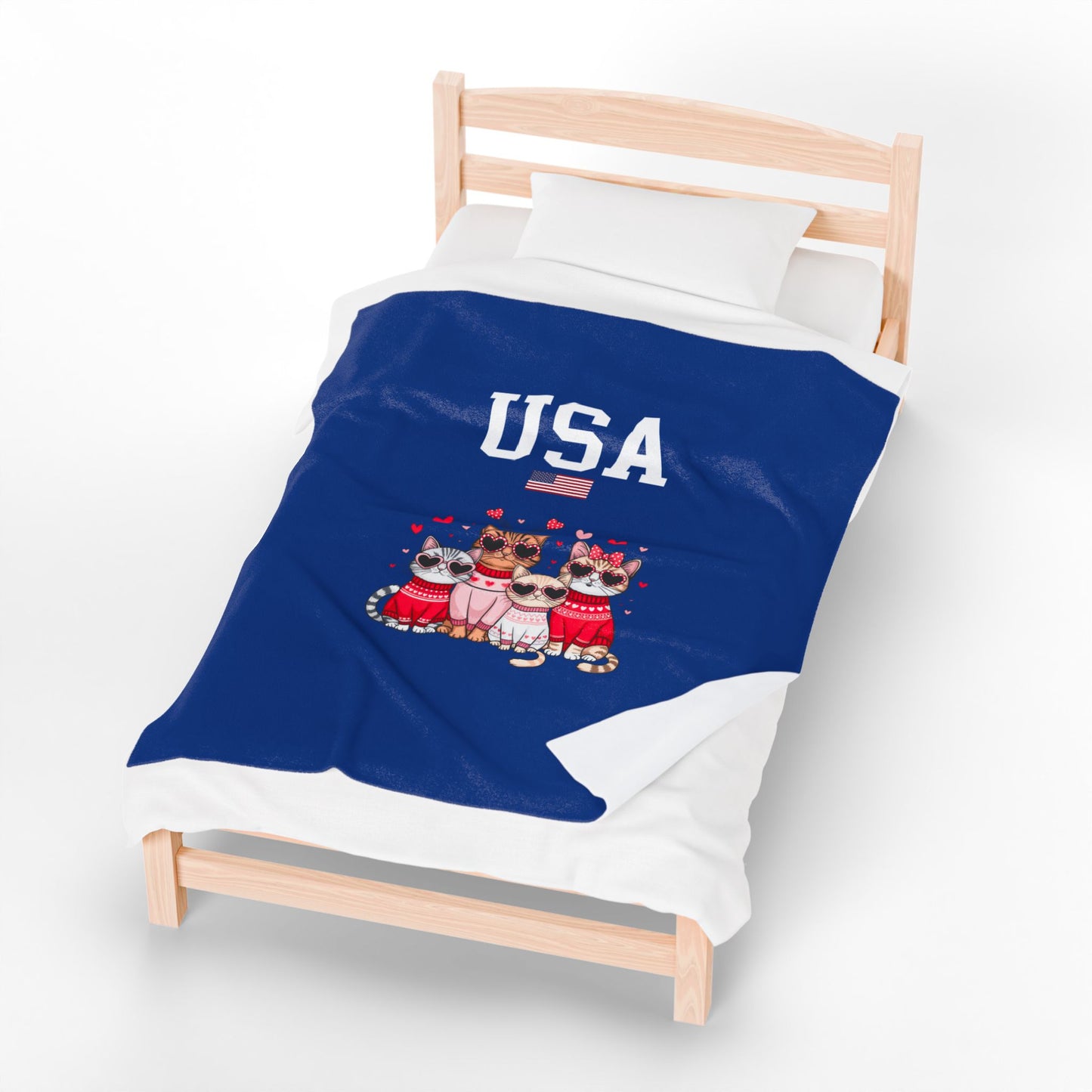 Princess Grace  TEAM USA  Velveteen Plush Blanket