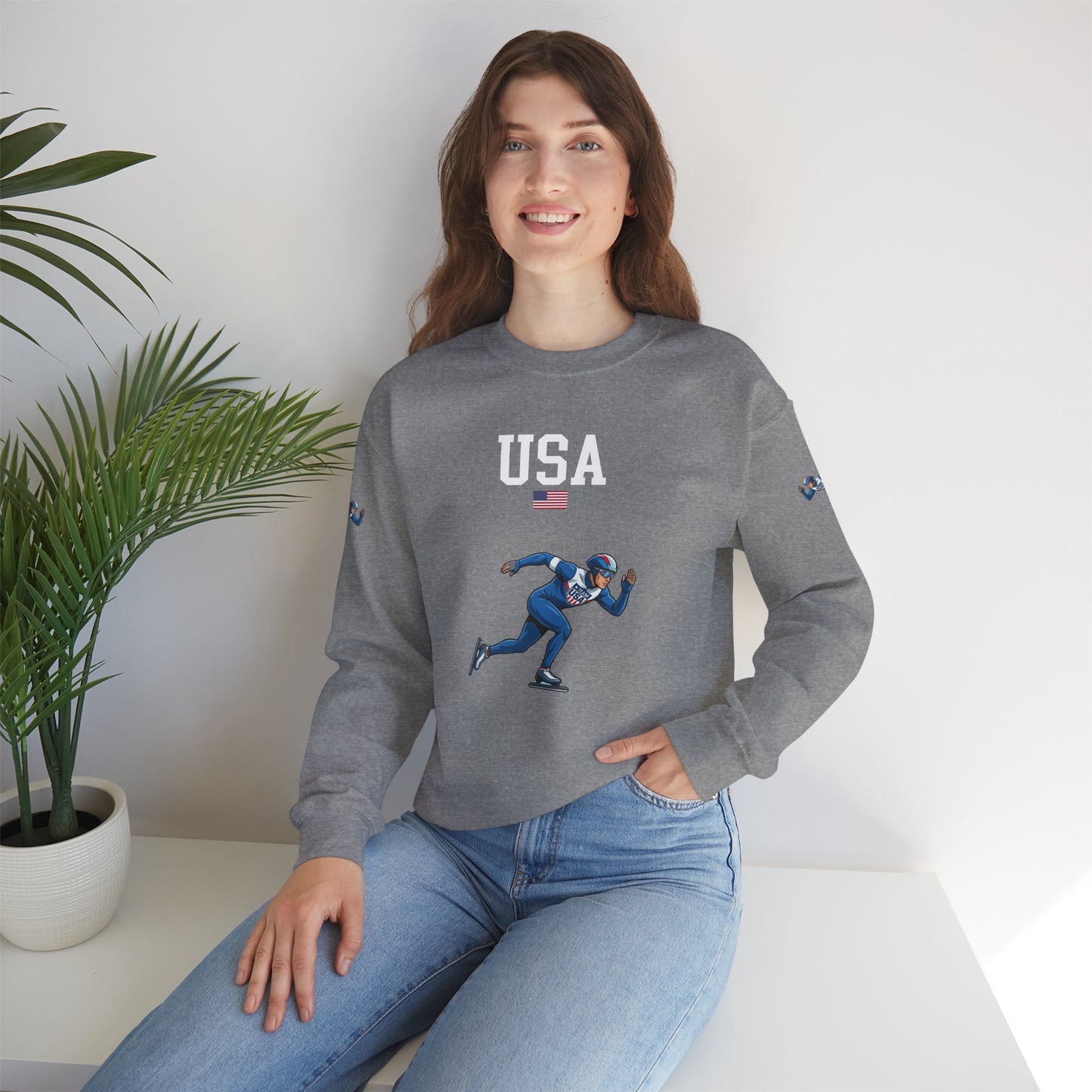 Princess Grace  TEAM USA  Unisex Heavy Blend  Crewneck Sweatshirt