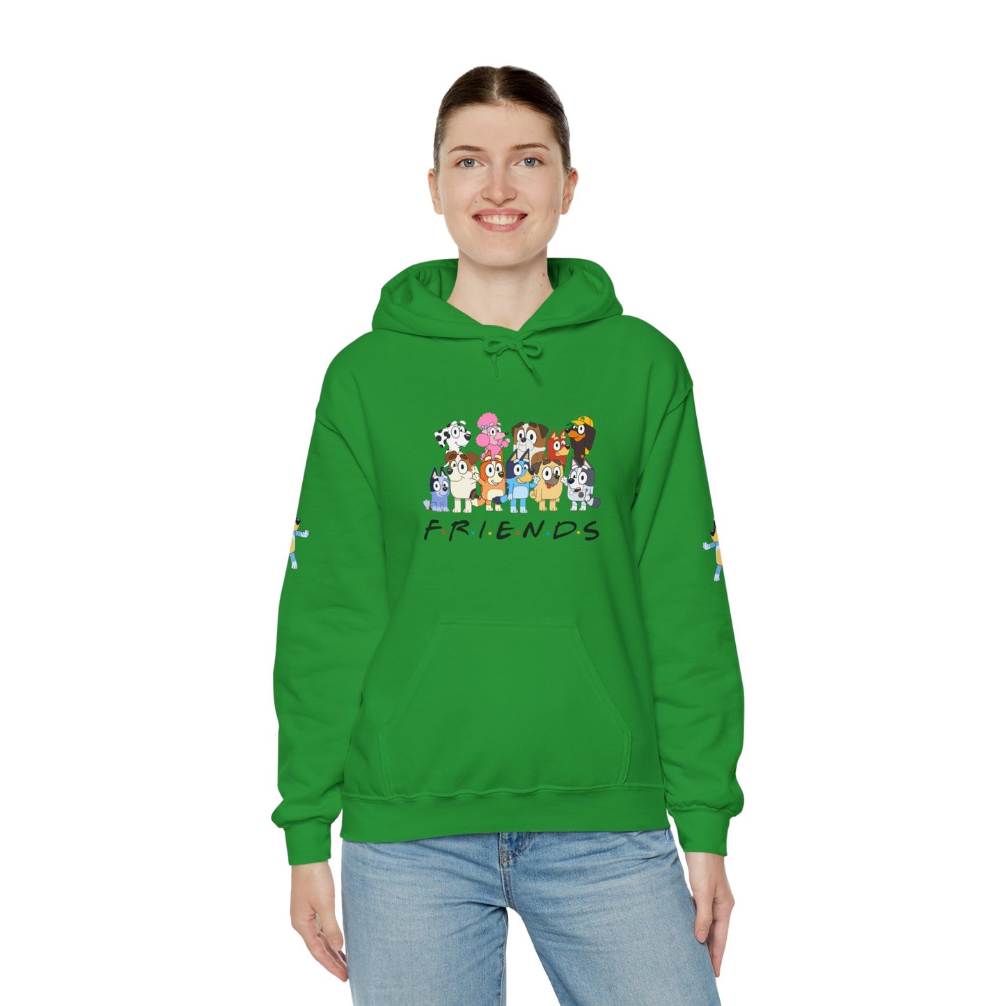 Princess Grace  Bluey  Unisex Heavy  Blend  Hooded Sweatshirt  'Friends' Cartoon Design