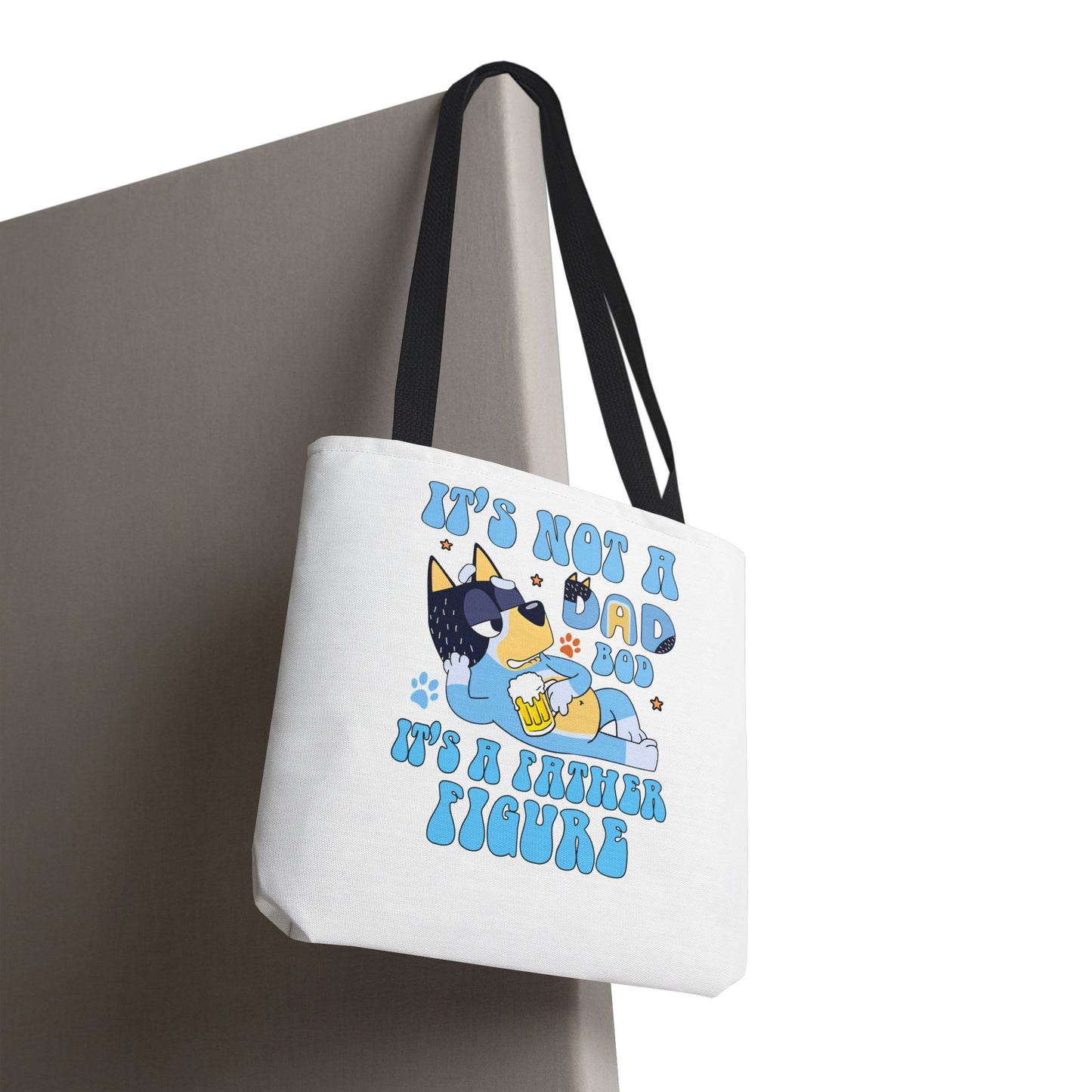 Funny Dad Tote Bag - "It's Not a Dad Bod, It's a Father Figure"