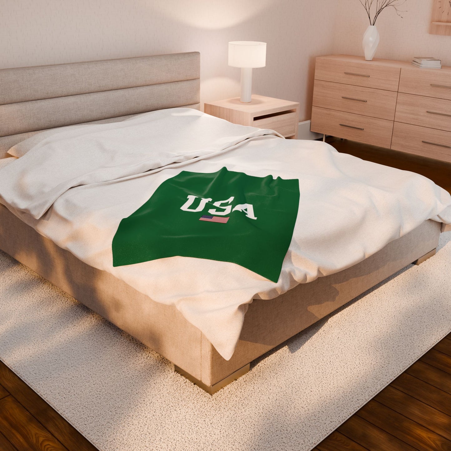 Princess Grace  TEAM USA  Velveteen Plush Blanket