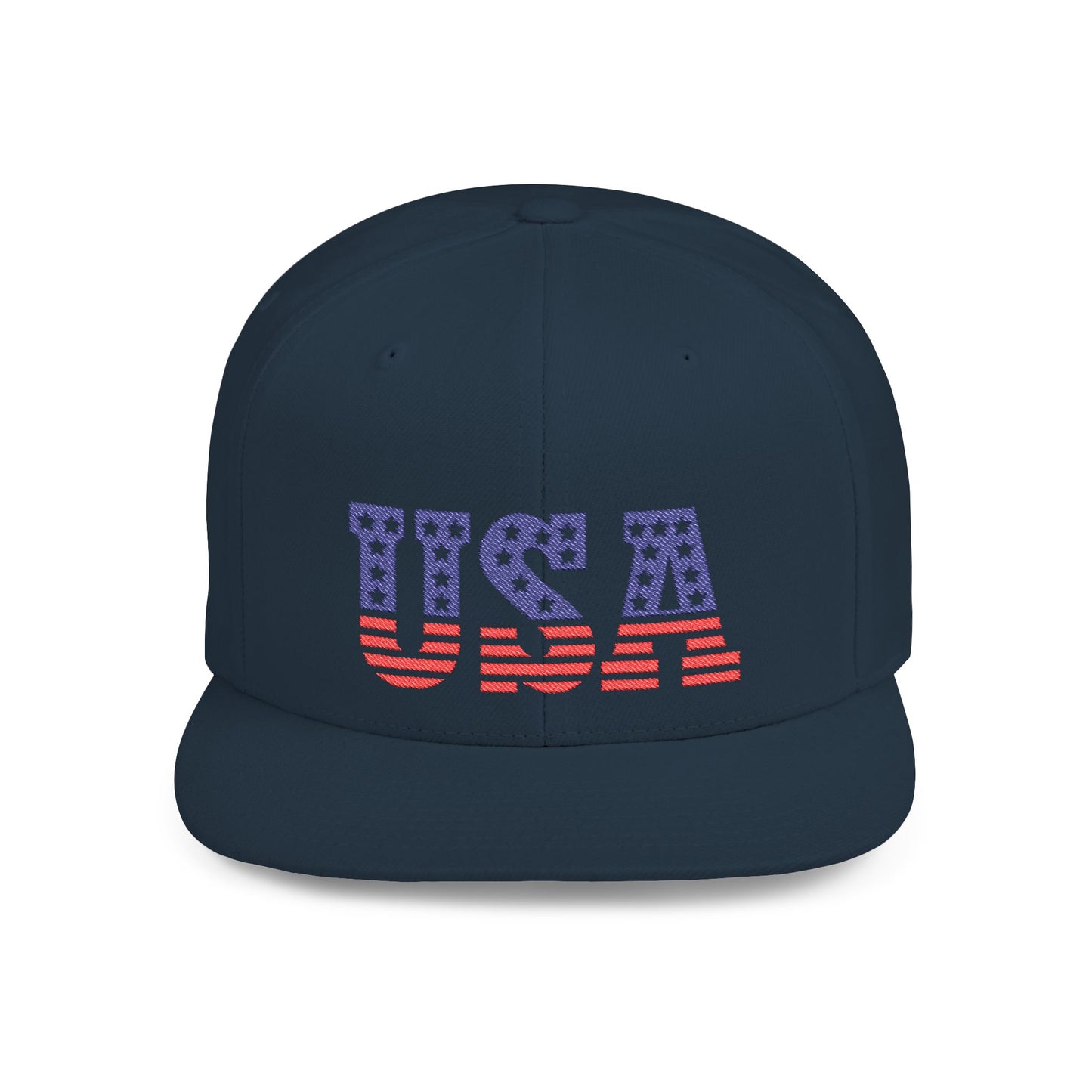 Princess Grace  USA Flag Flat Bill Snapback Cap Patriotic Adjustable Hat for Summer Celebrations