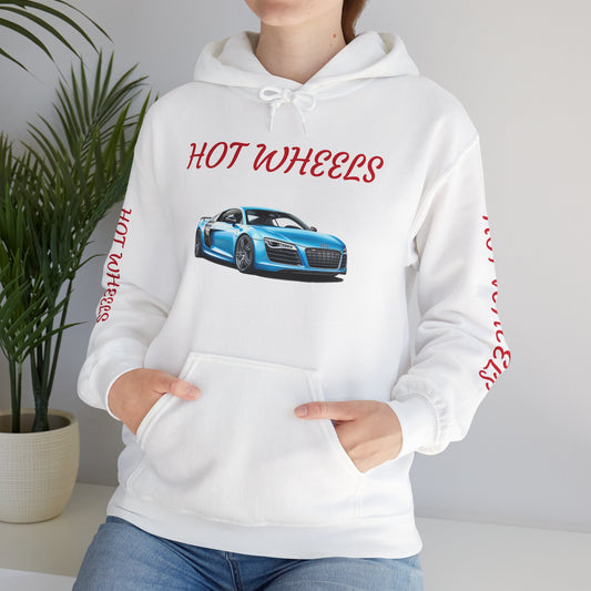 Princess Grace Hot Wheels Unisex Heavy Blen Hooded Sweatshirt Sporty Car Design Perfect for Car Enthusiasts