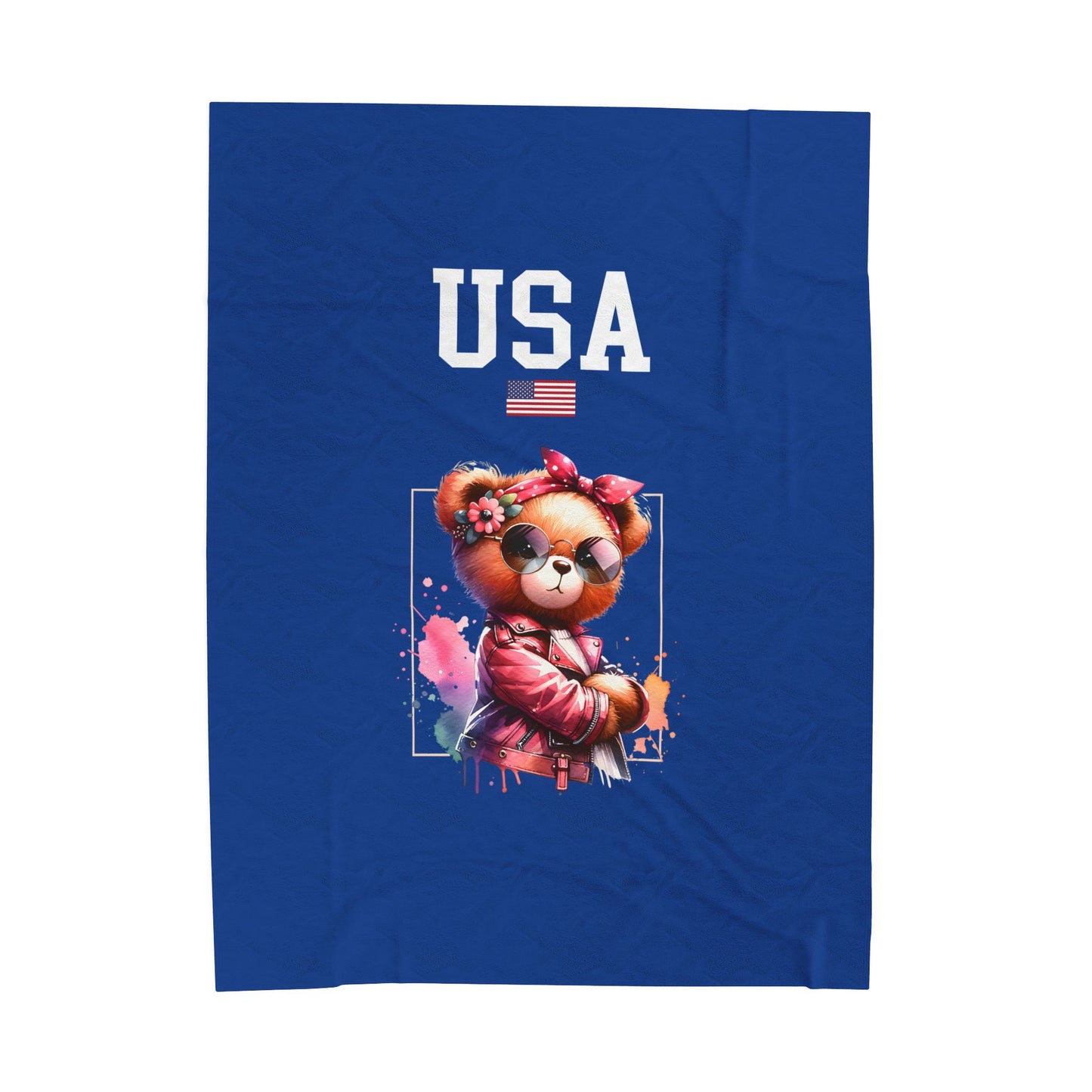 Princess Grace  TEAM USA  Velveteen Plush Blanket
