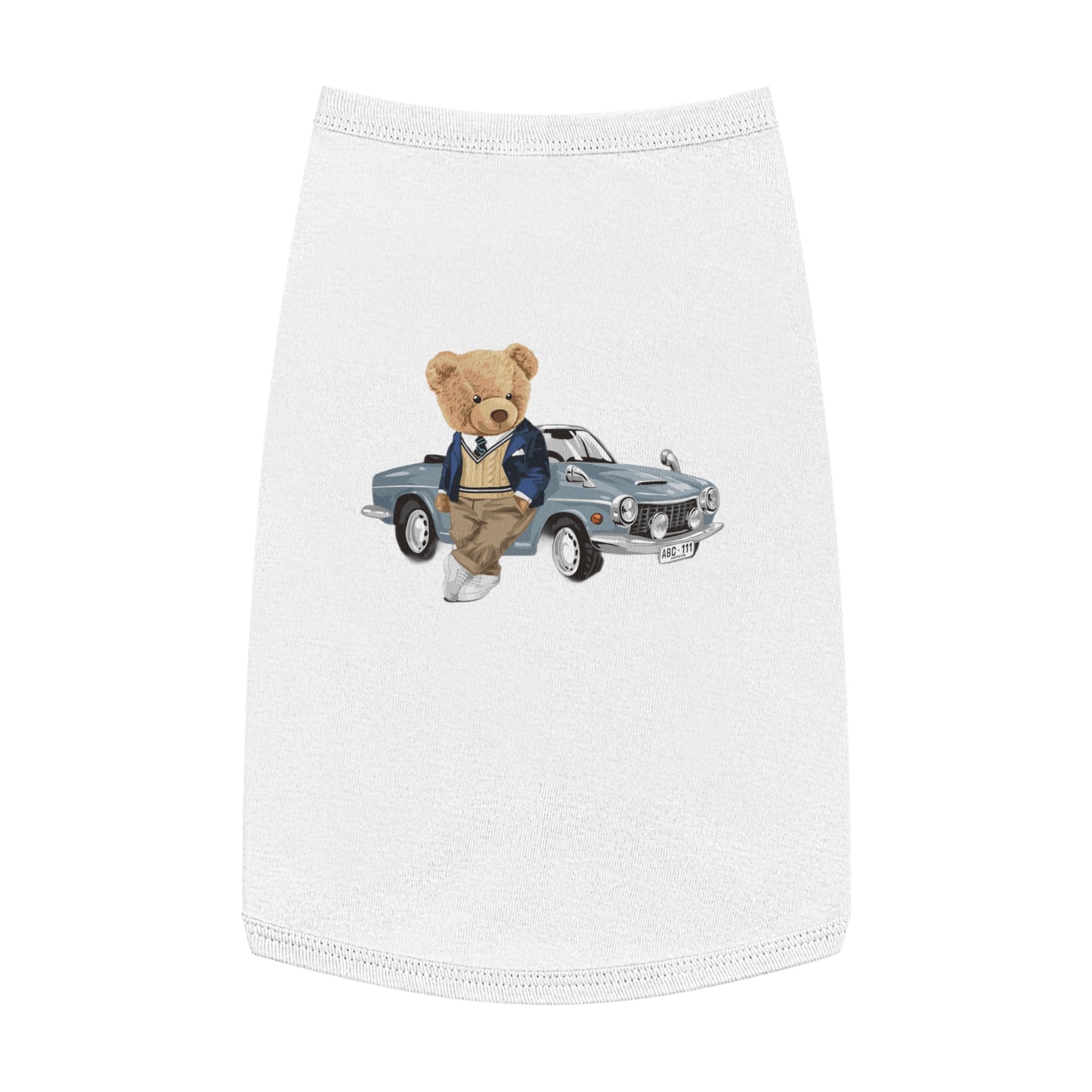 Princess Grace  CUTE Cool Vintage Bear Pet Tank Top  Cute Dog Apparel for Retro Vibes