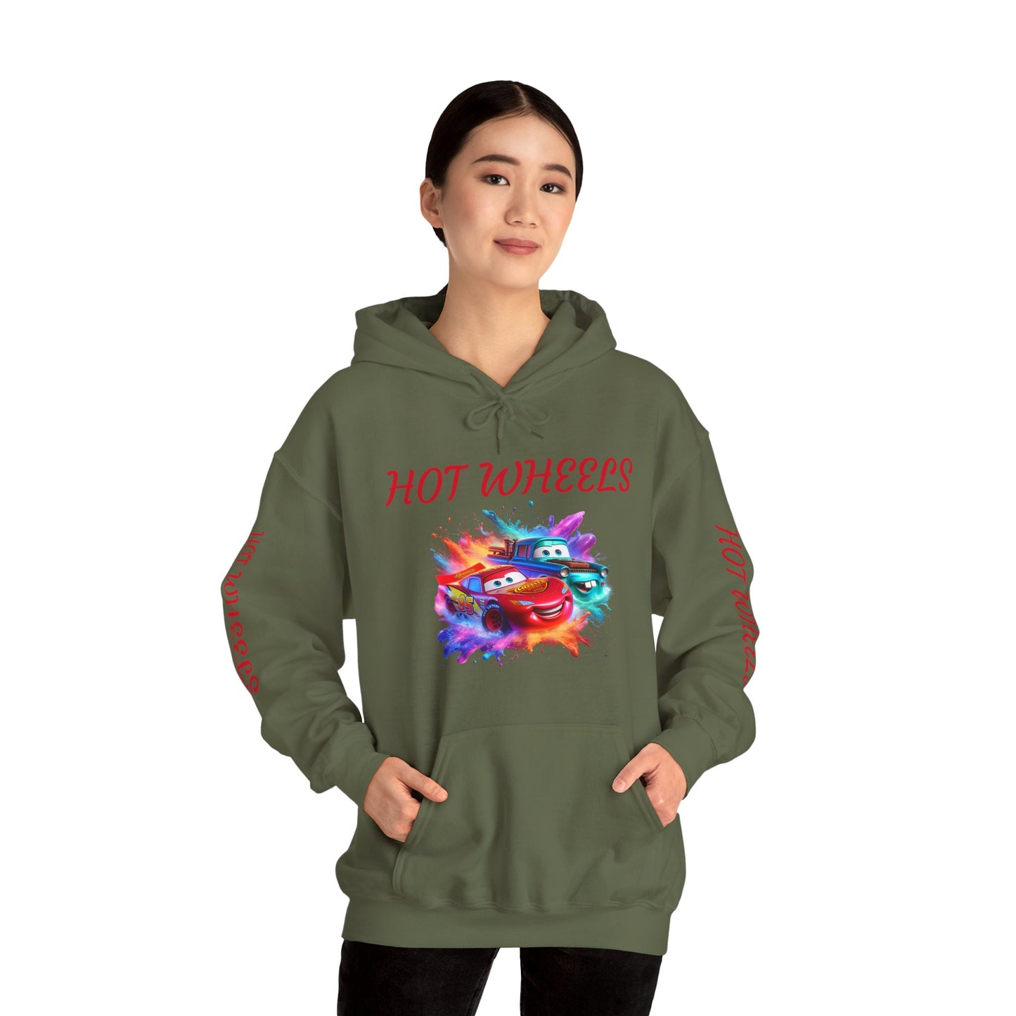 Princess Grace  Cool Hot Wheels Unisex Hooded Sweatshirt Perfect for Car Enthusiasts