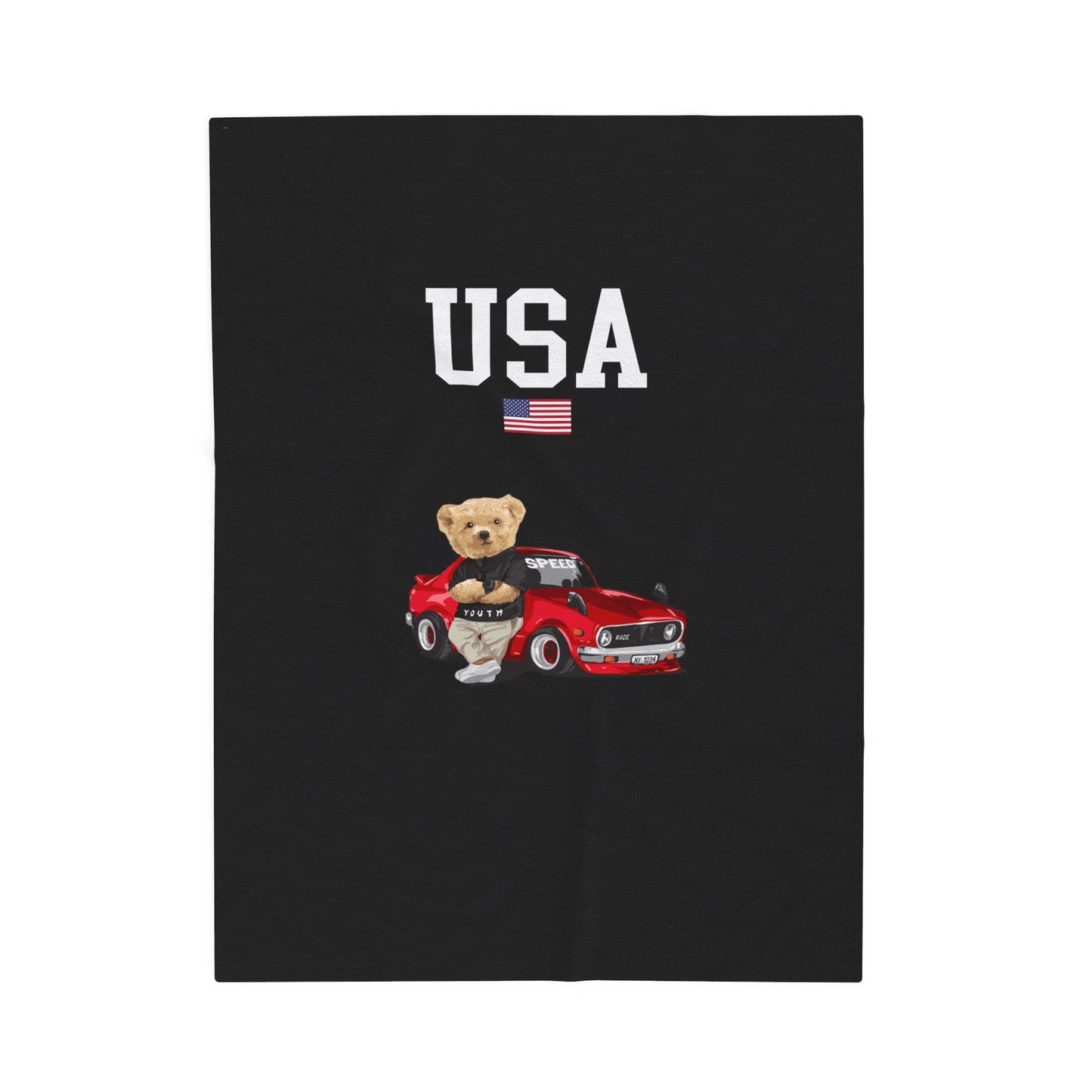 Princess Grace  TEAM USA  Velveteen Plush Blanket