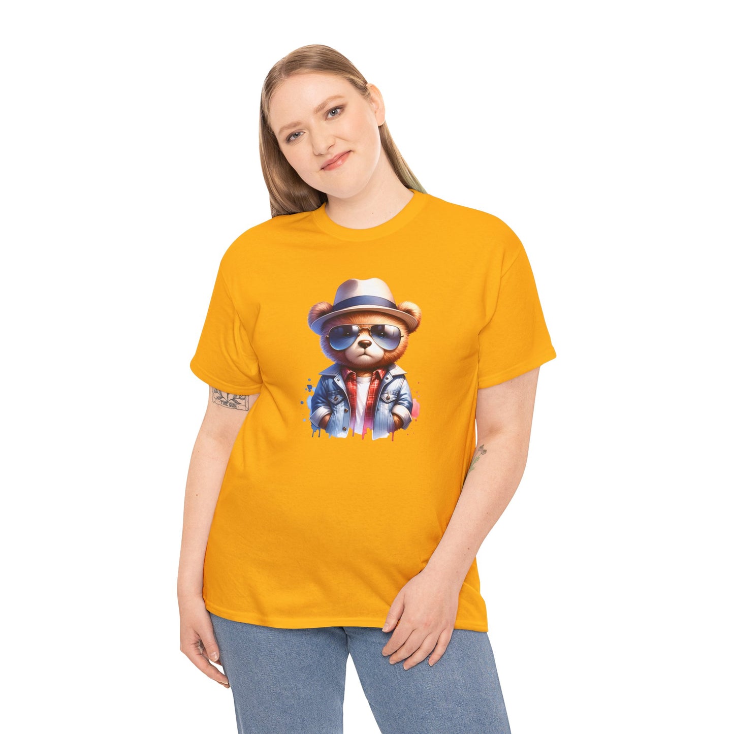 Princess Grace  Cool Bear Graphic Unisex Heavy Cotton Tee