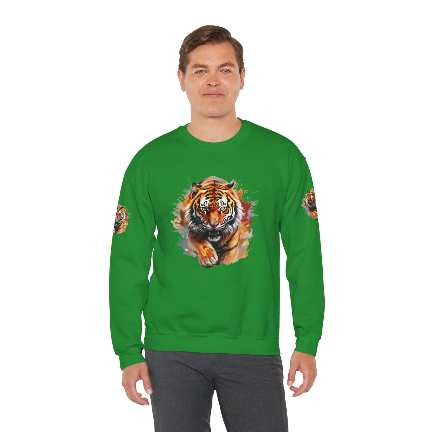 Princess Grace  Majestic Tiger Unisex Heavy Blend Crewneck Sweatshirt