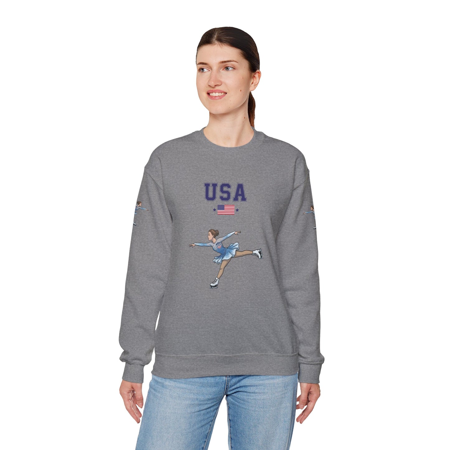 Princess Grace  TEAM USA  Unisex Heavy Blend  Crewneck Sweatshirt