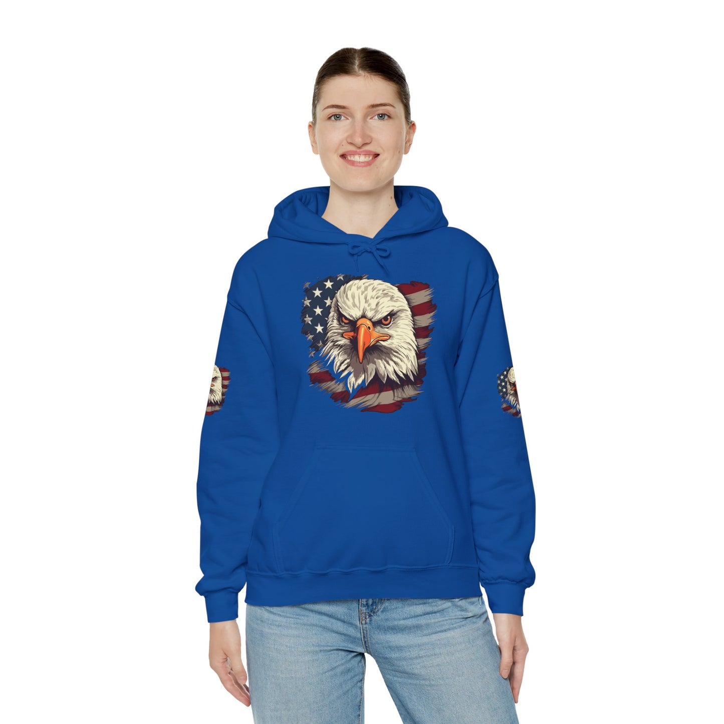 Princess Grace American Eagle Bold Unisex Heavy Blend Hooded Sweatshirt
