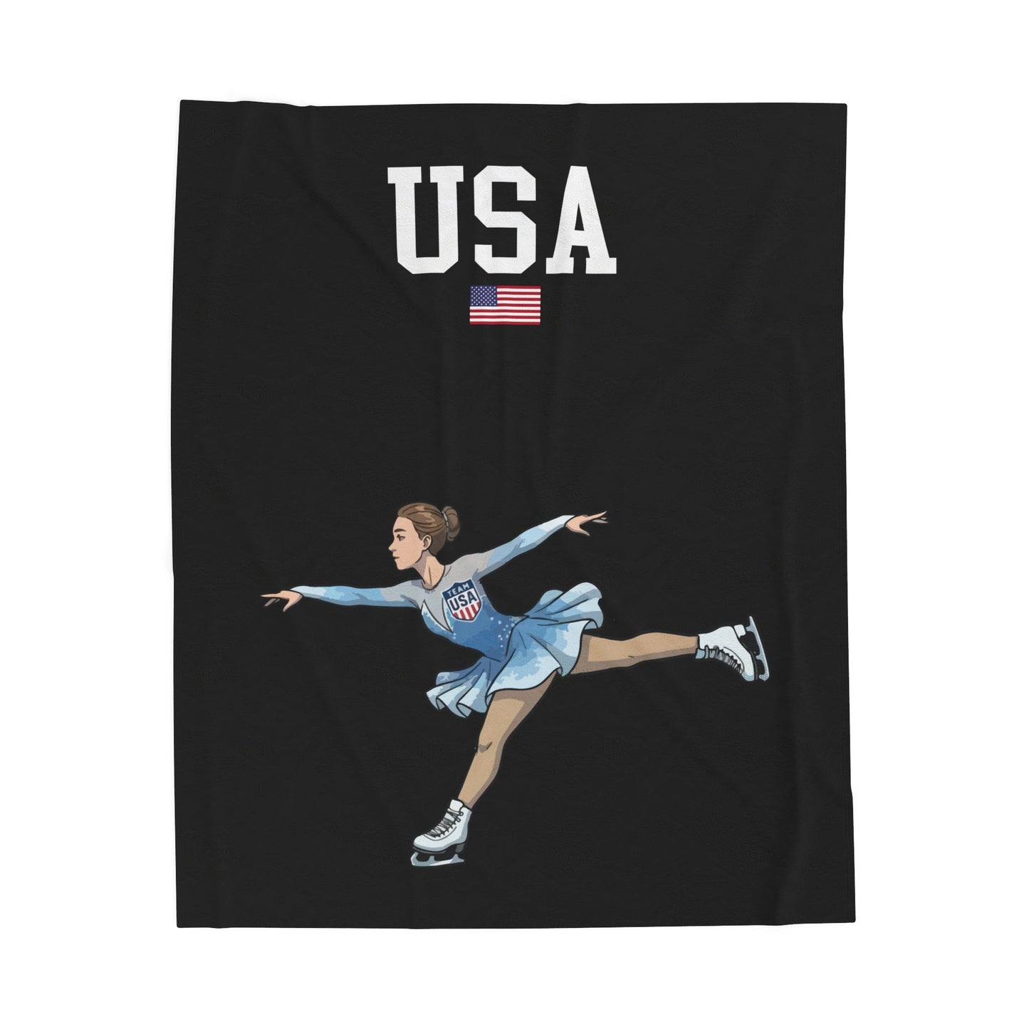 Princess Grace  TEAM USA  Velveteen Plush Blanket