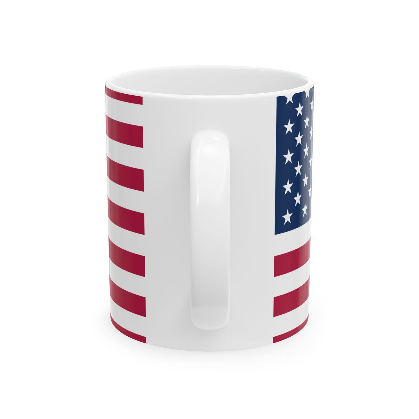 Princess Grace  American Flag Ceramic Mug  Perfect for Patriotism, 11oz & 15oz Sizes