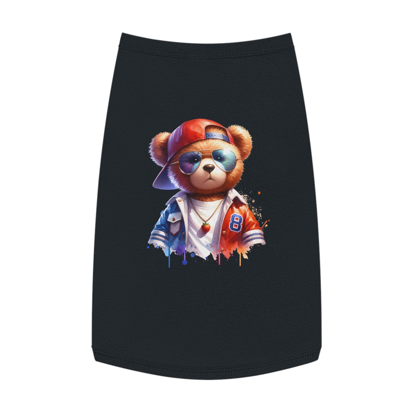 Princess Grace  CUTE Cool Bear Pet Tank Top  Stylish Dog Apparel for Fun Outings