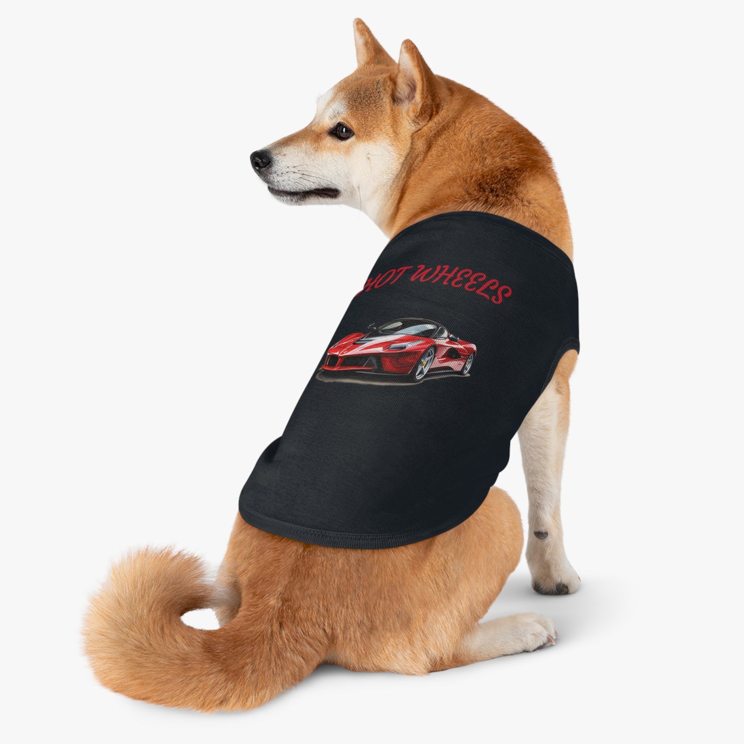 Princess Grace  Cool  Hot Wheels Pet Tank Top for Car Lovers Stylish Dog Apparel