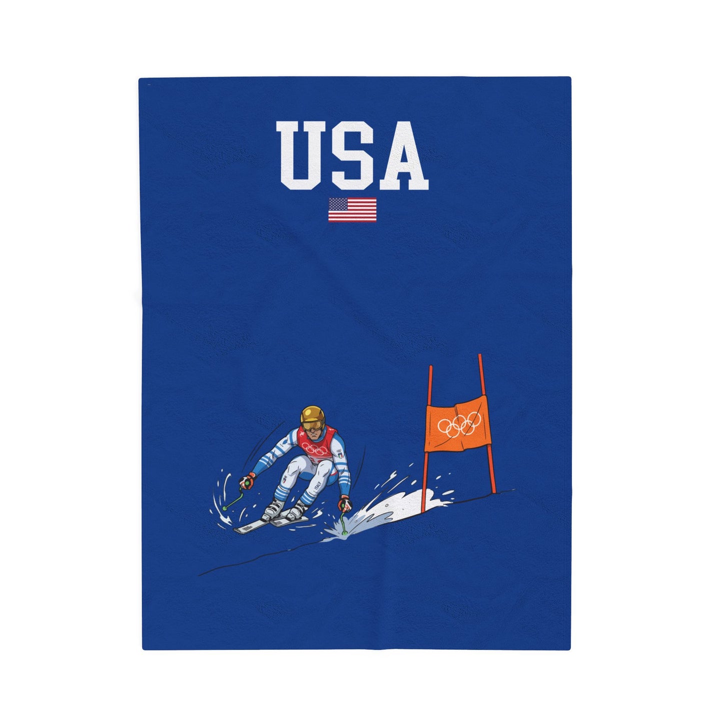 Princess Grace  TEAM USA  Velveteen Plush Blanket