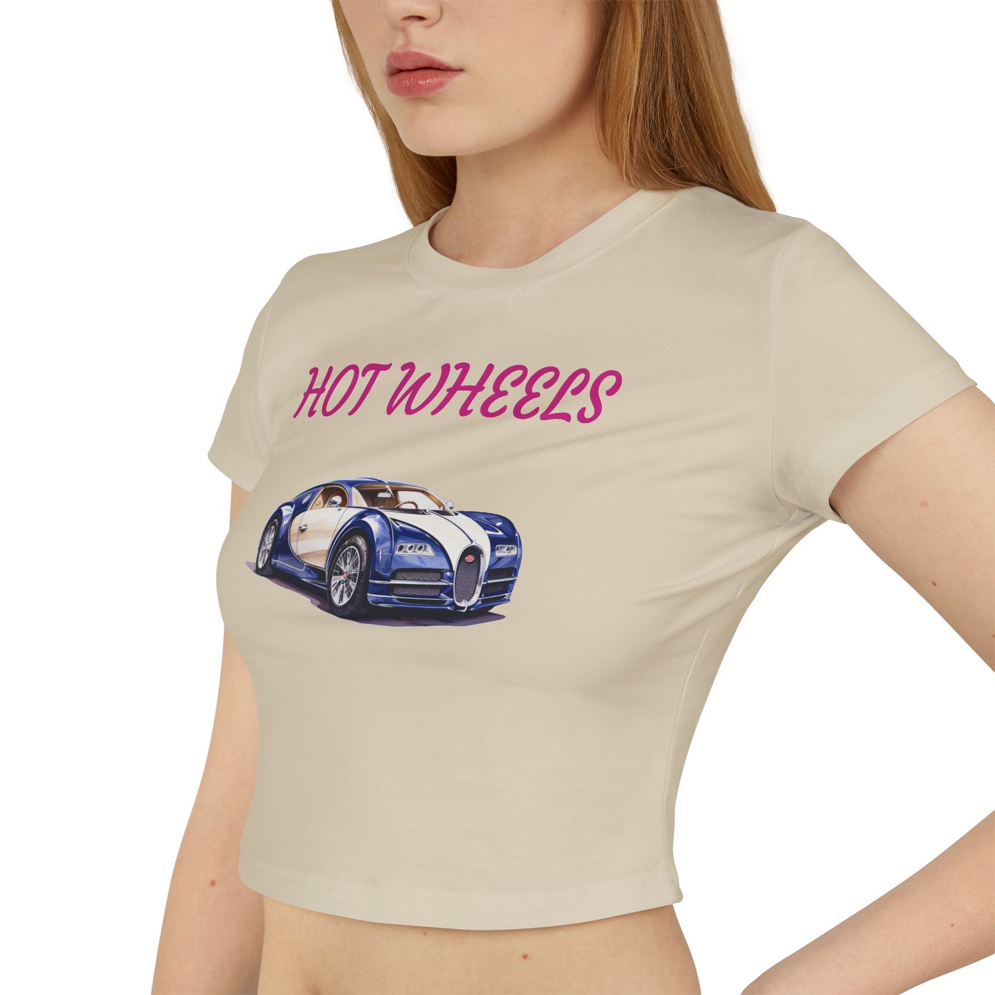 Princess Grace  Hot Wheels Women's Baby Tee Cute Car Graphic T-Shirt for Car Enthusiasts