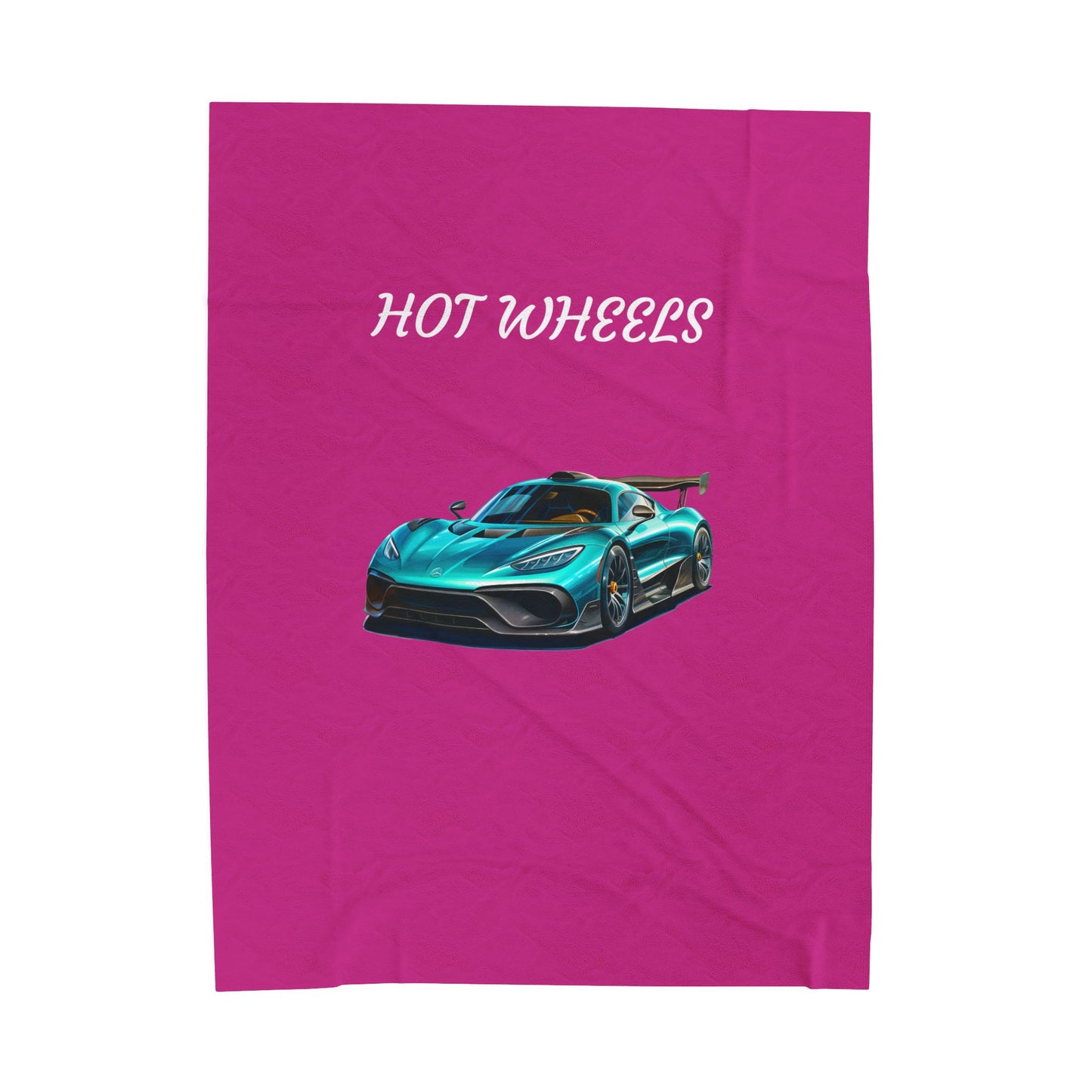 Princess Grace  Hot Wheels Velveteen Plush Blanket  Cozy Kids Blanket for Car Enthusiasts