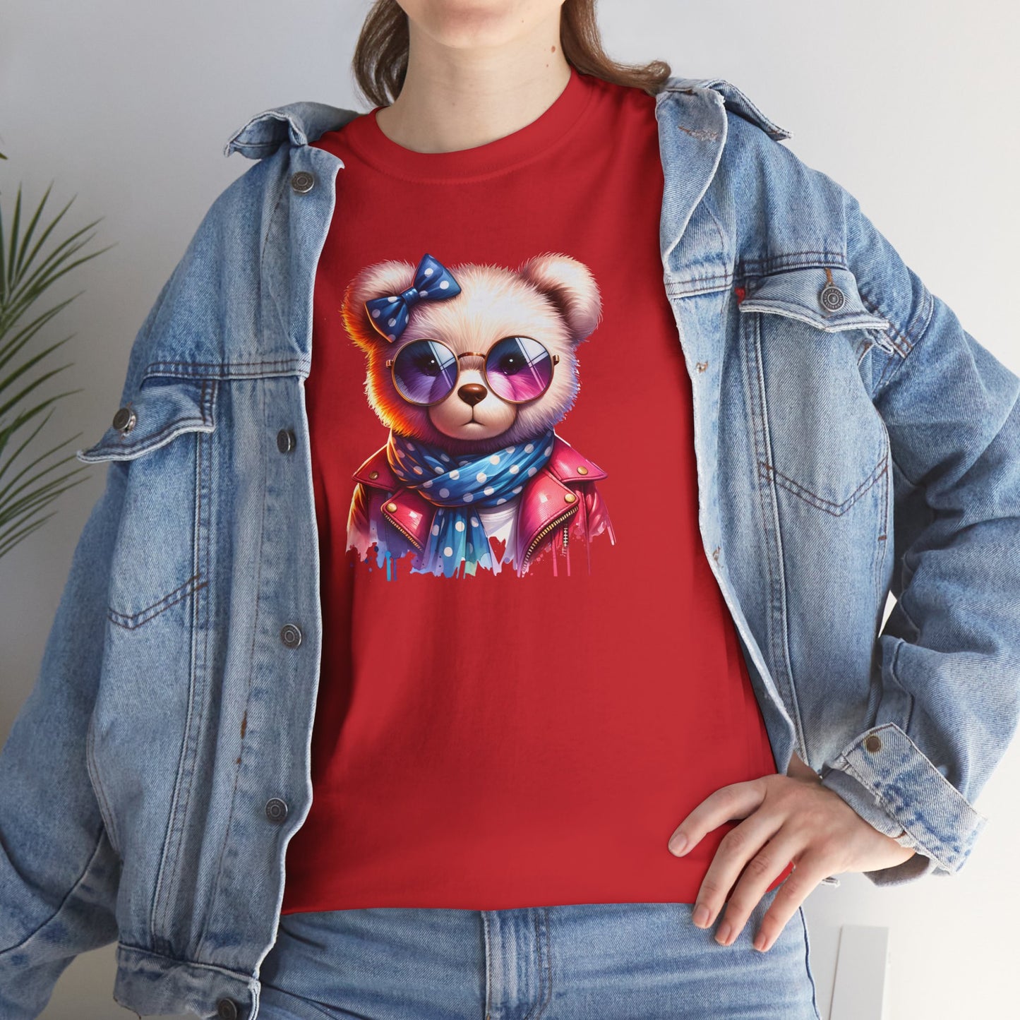 Princess Grace  Cool Bear Graphic Unisex Heavy Cotton Tee  Stylish & Fun for All