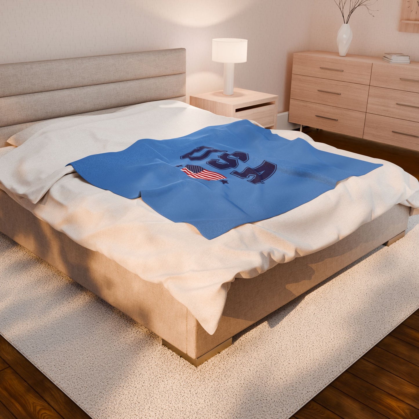 Princess Grace  TEAM USA  Velveteen Plush Blanket