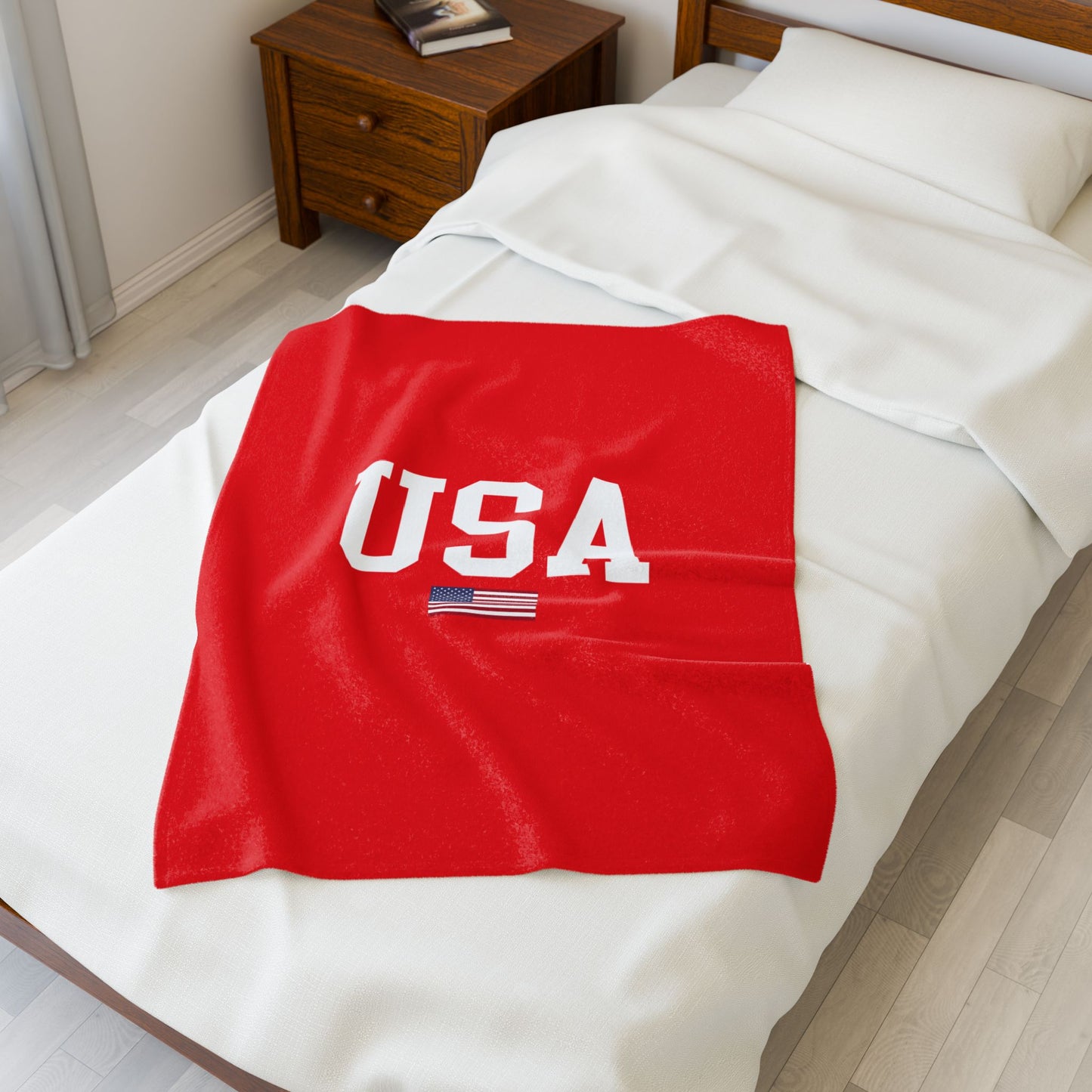 Princess Grace  TEAM USA  Velveteen Plush Blanket