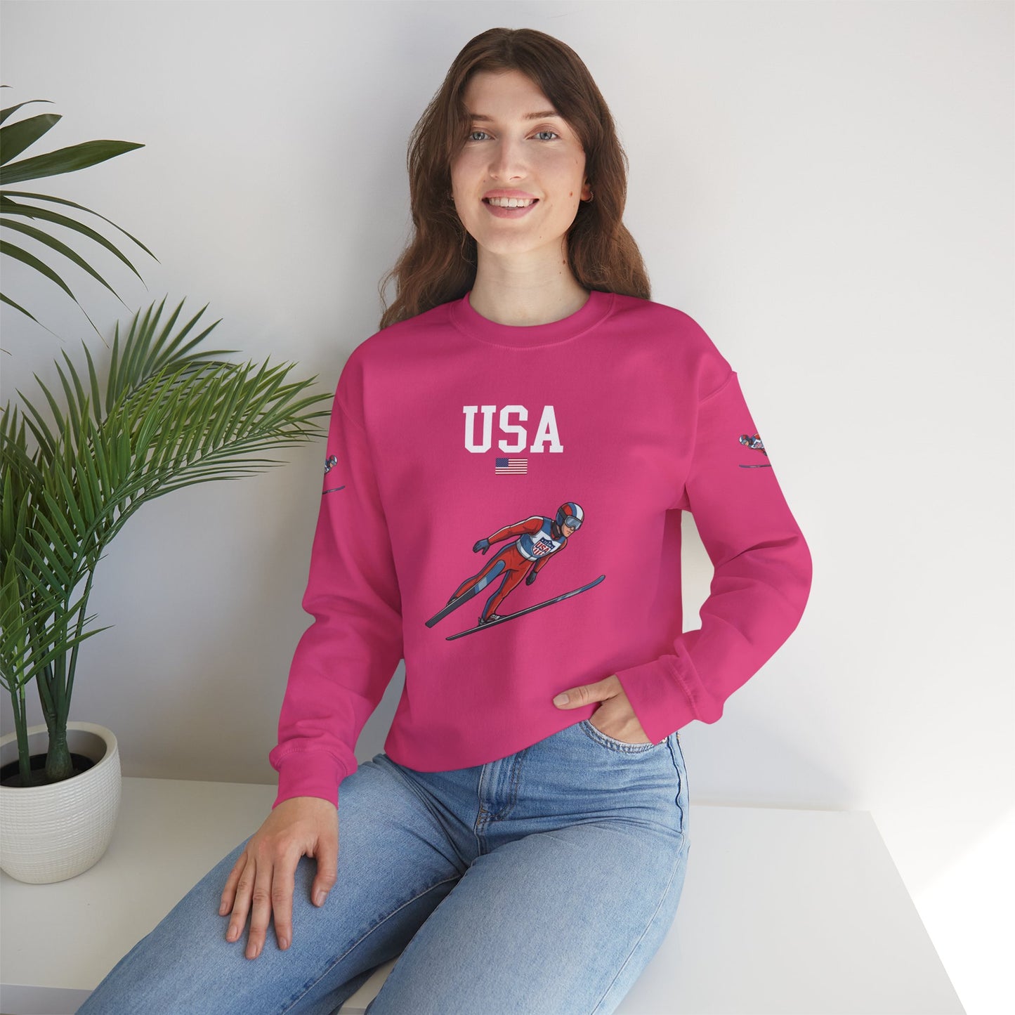 Princess Grace  TEAM USA  Unisex Heavy Blend  Crewneck Sweatshirt