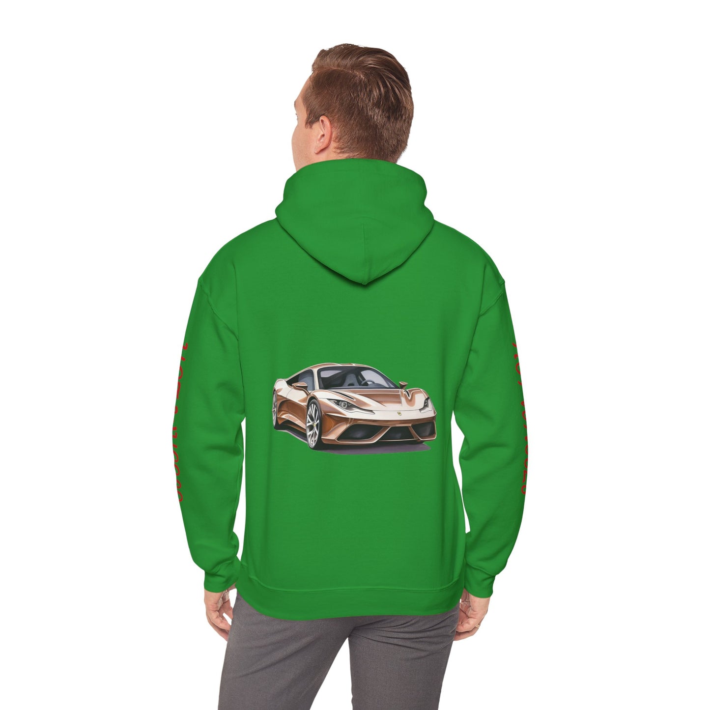 Princess Grace  Hot Wheels Unisex Hooded Sweatshirt Stylish Car Graphic Design for Car Enthusiasts