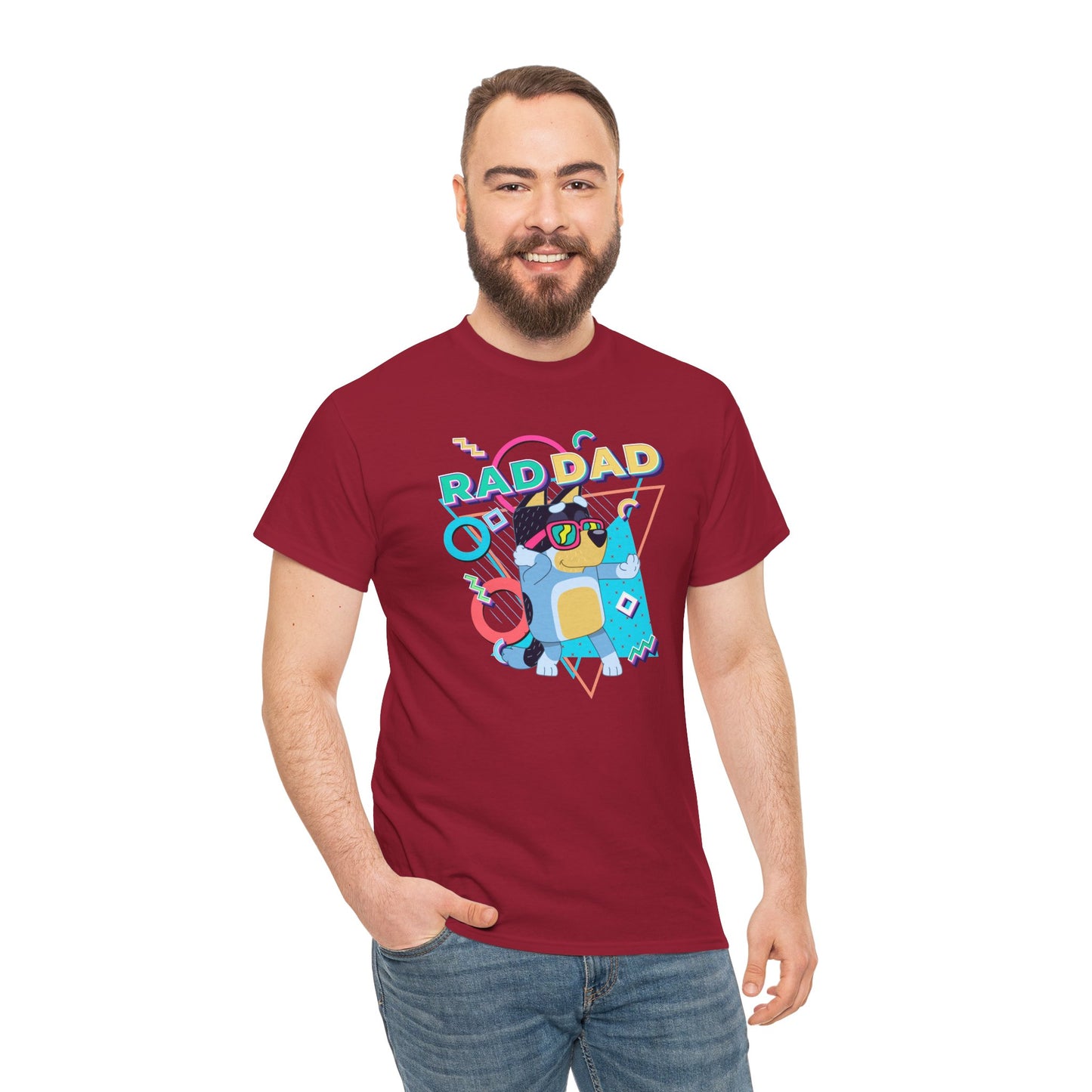 Princess Grace  Bluey  Funny Rad dad Unisex Heavy Cotton Tee  Perfect Gift for Cool Dads