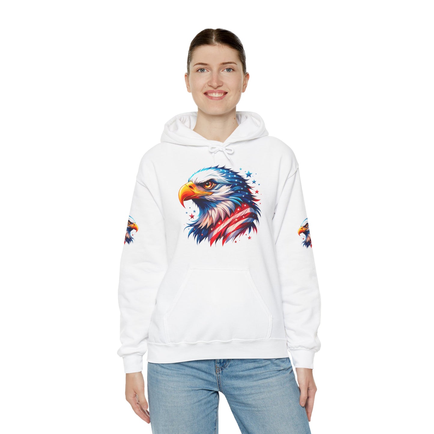 Princess Grace  American  Eagle Unisex Heavy Blend Hooded Sweatshirt