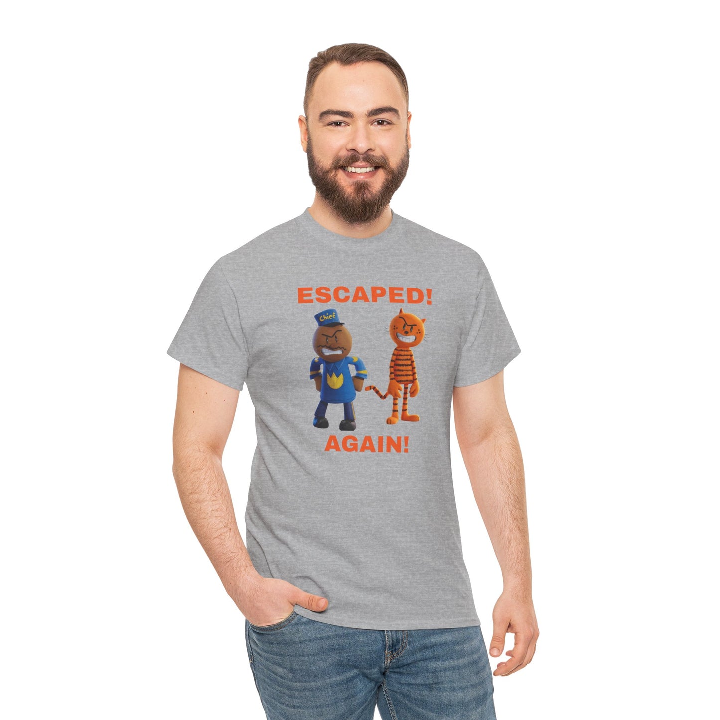 Princess Grace  Humorous Escaped Again Unisex Heavy Cotton Tee