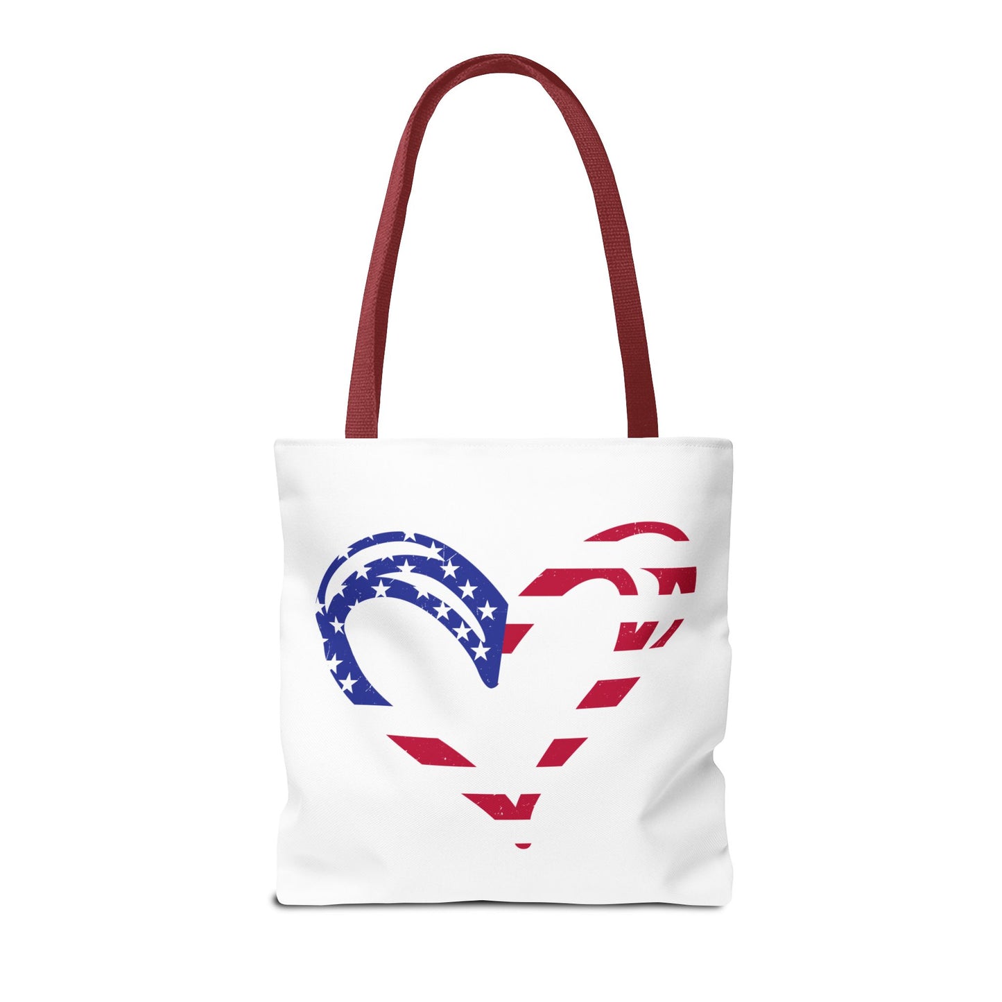 Princess Grace  Patriotic Heart Tote Bag  Ideal for Independence Day and Everyday Use