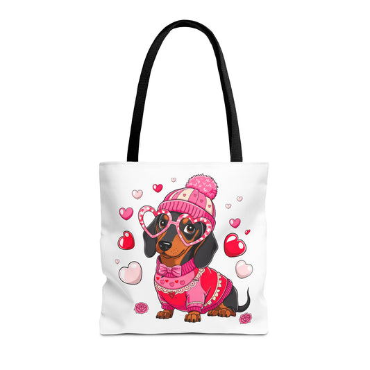 Princess Grace  Cute Dog Love Tote Bag  Perfect Gift for Dog Lovers on Valentine's Day