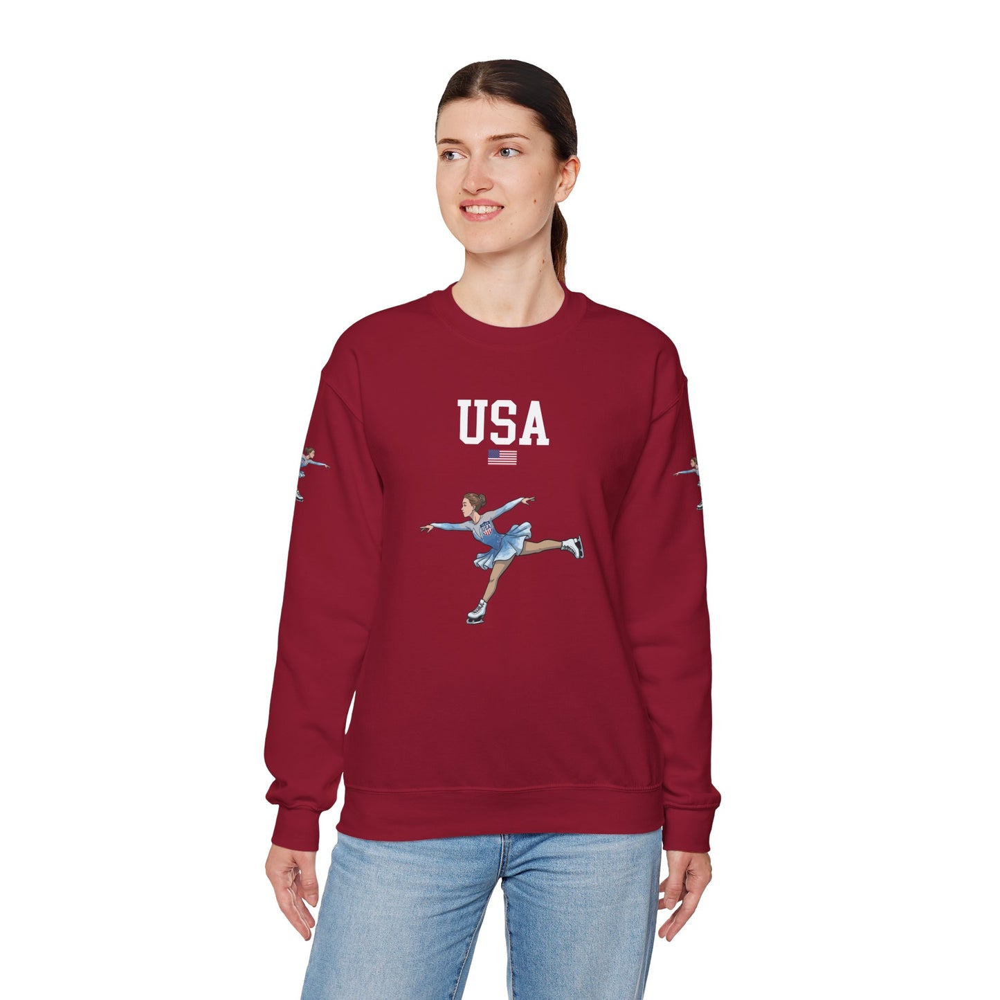 Princess Grace  TEAM USA   Unisex Heavy Blend Crewneck Sweatshirt