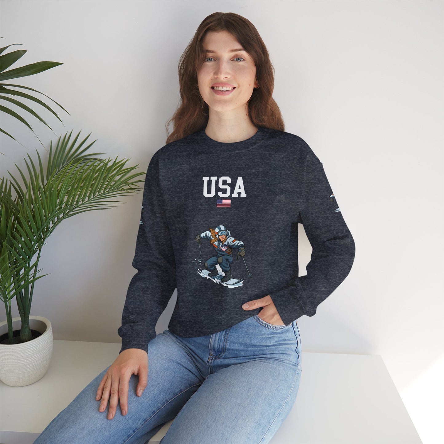 Princess Grace  TEAM USA  Unisex Heavy Blend  Crewneck Sweatshirt
