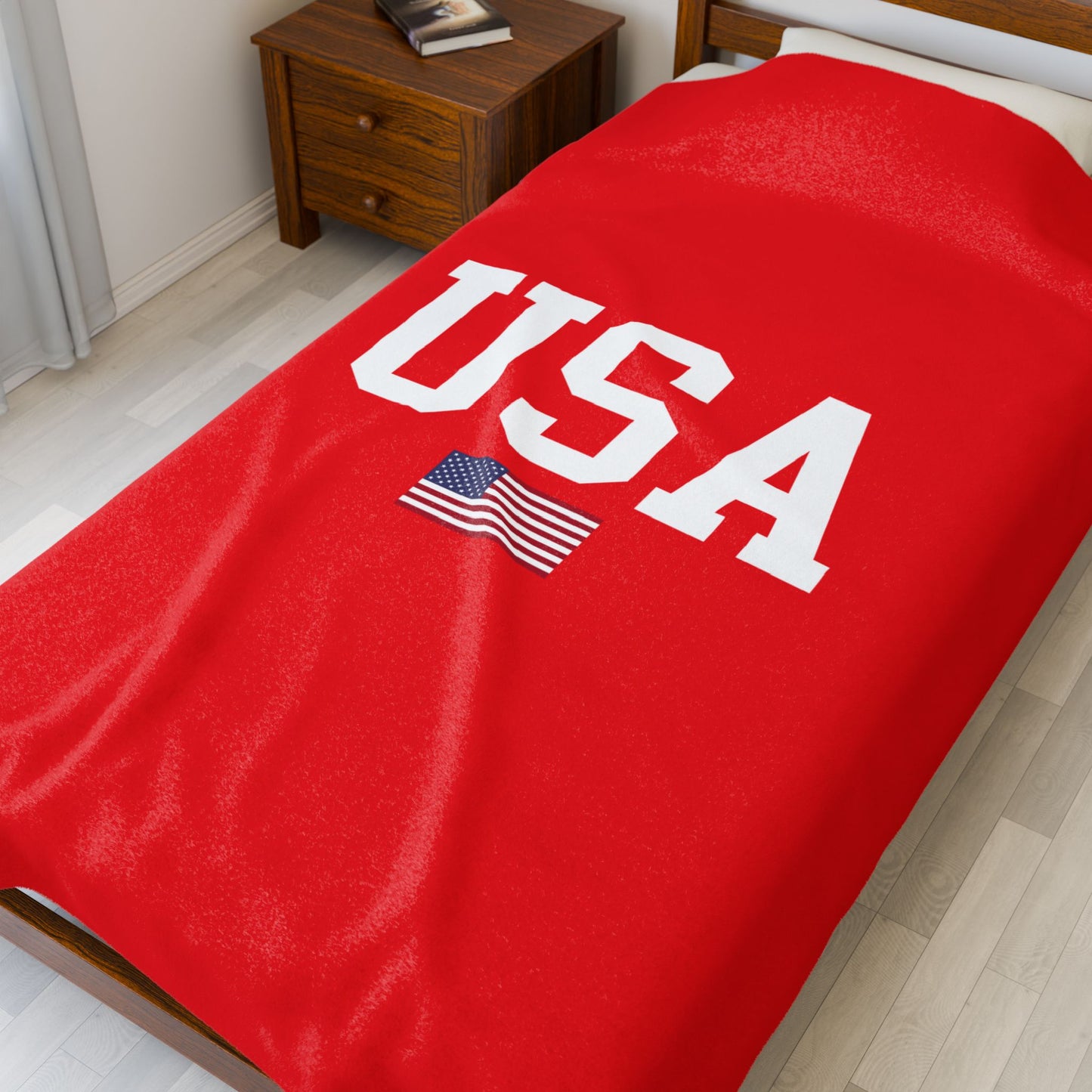 Princess Grace  TEAM USA  Velveteen Plush Blanket