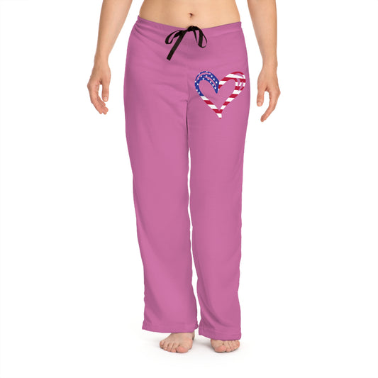 Princess Grace Cozy Pajama Pants with Heart Design  Perfect for Relaxation and Cozy Nights